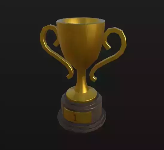 Low Poly Trophy Low-poly 3D model