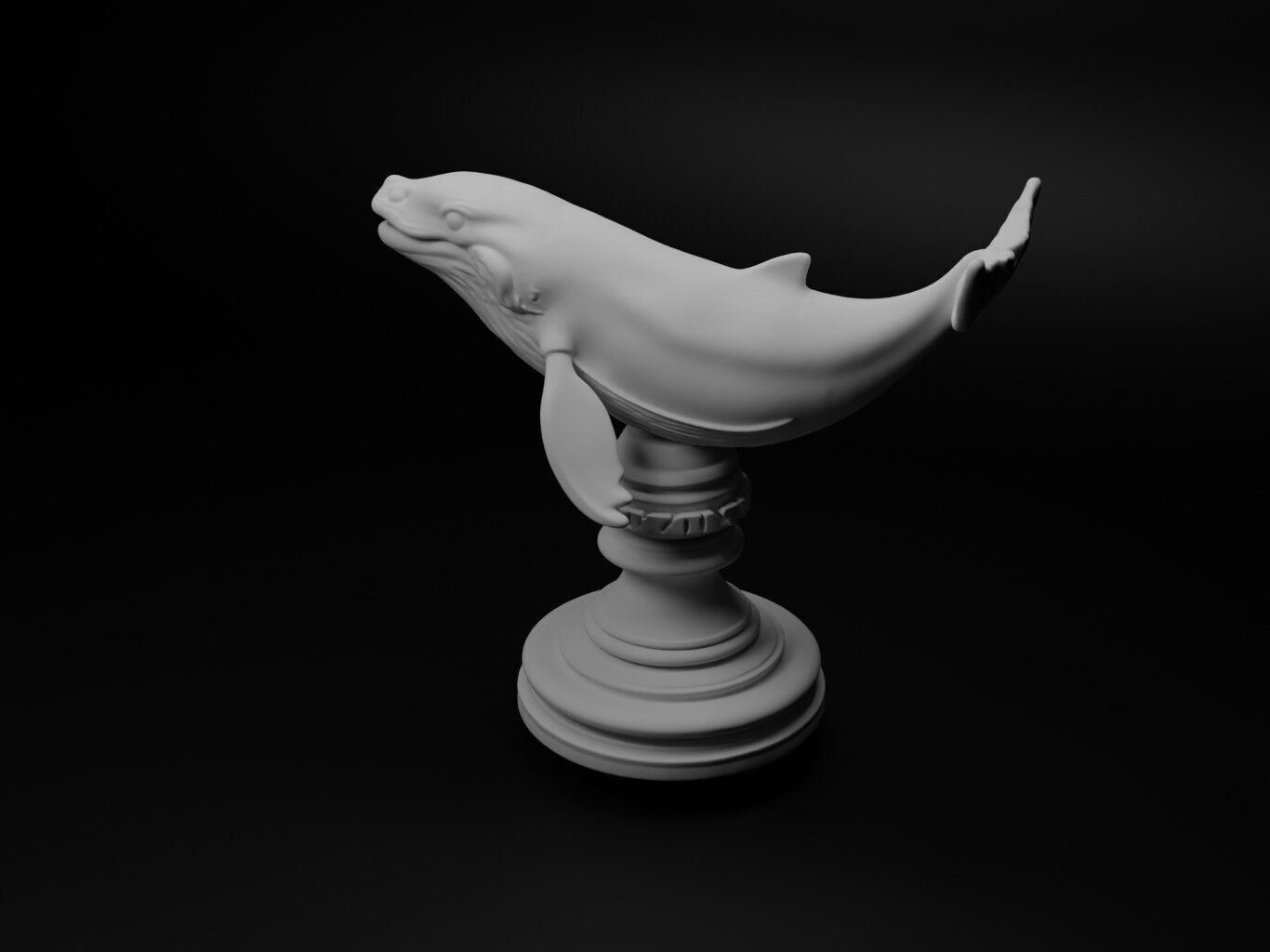 whale Animal Chess 3D print model_1