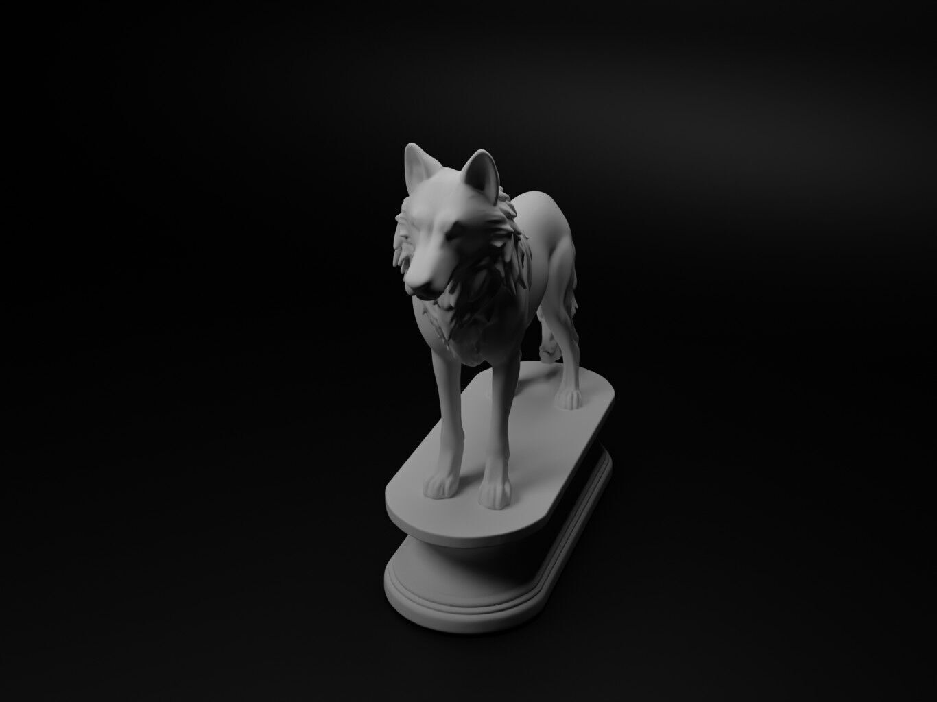 wolf Animal Chess 3D print model_1
