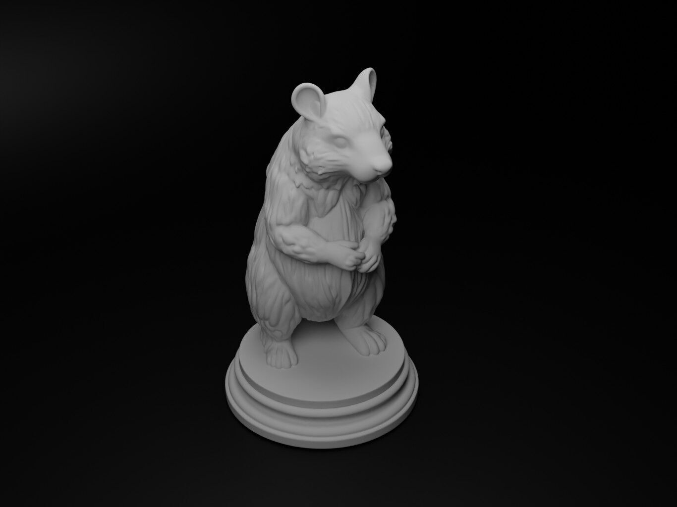 wombat Animal Chess 3D print model_2