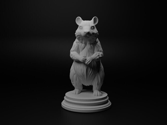 wombat Animal Chess 3D print model