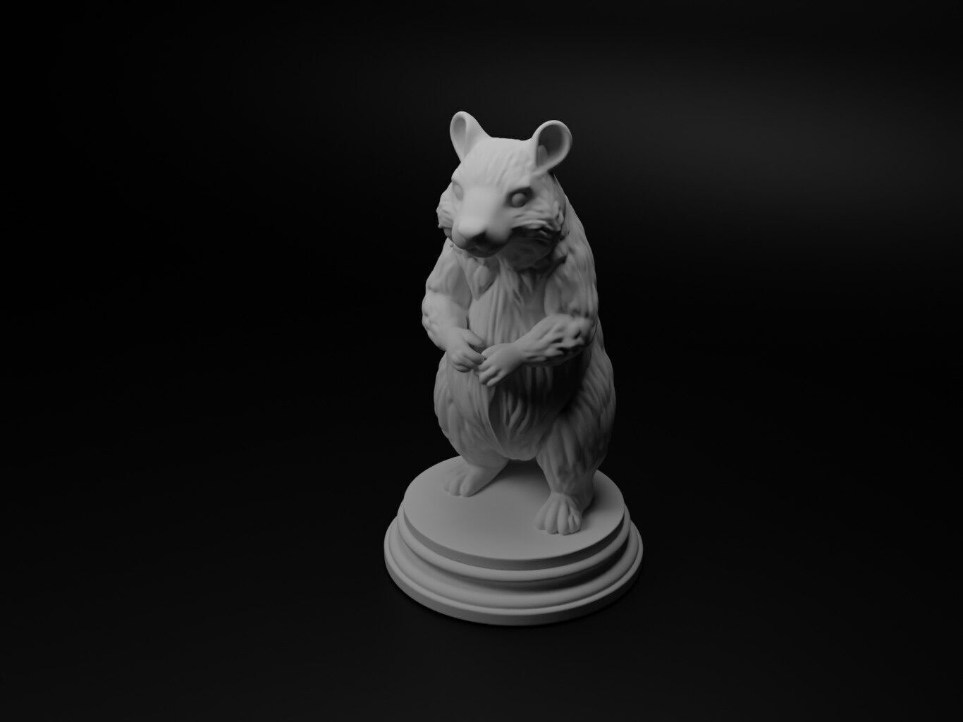 wombat Animal Chess 3D print model_1