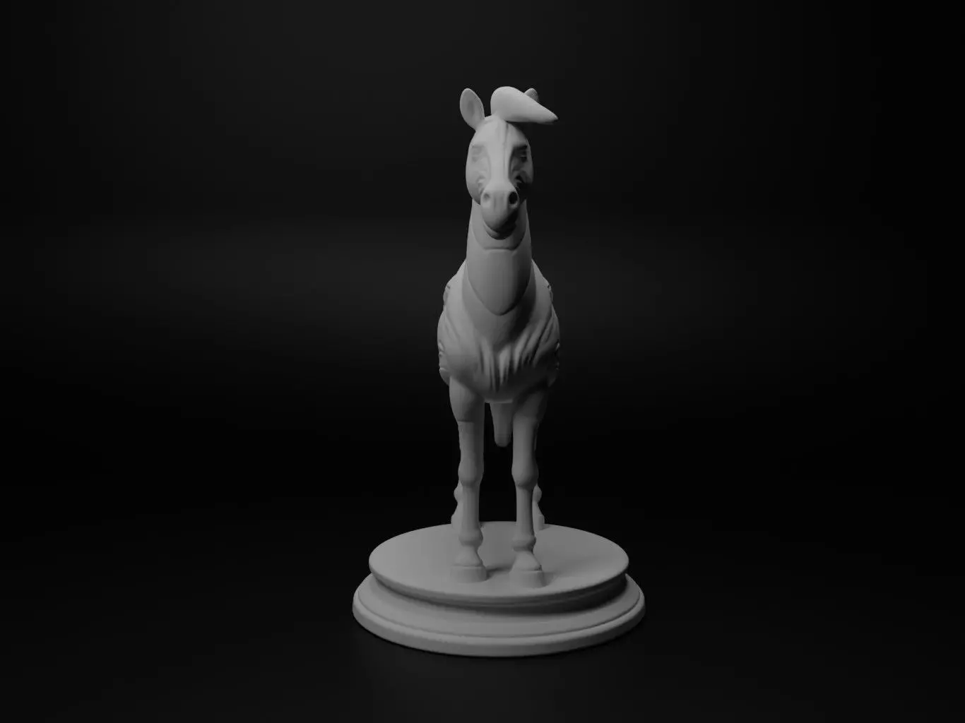 zebra Animal Chess 3D print model_0