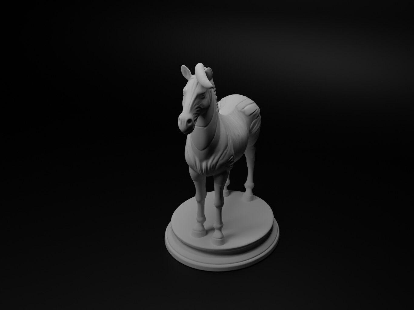 zebra Animal Chess 3D print model_1