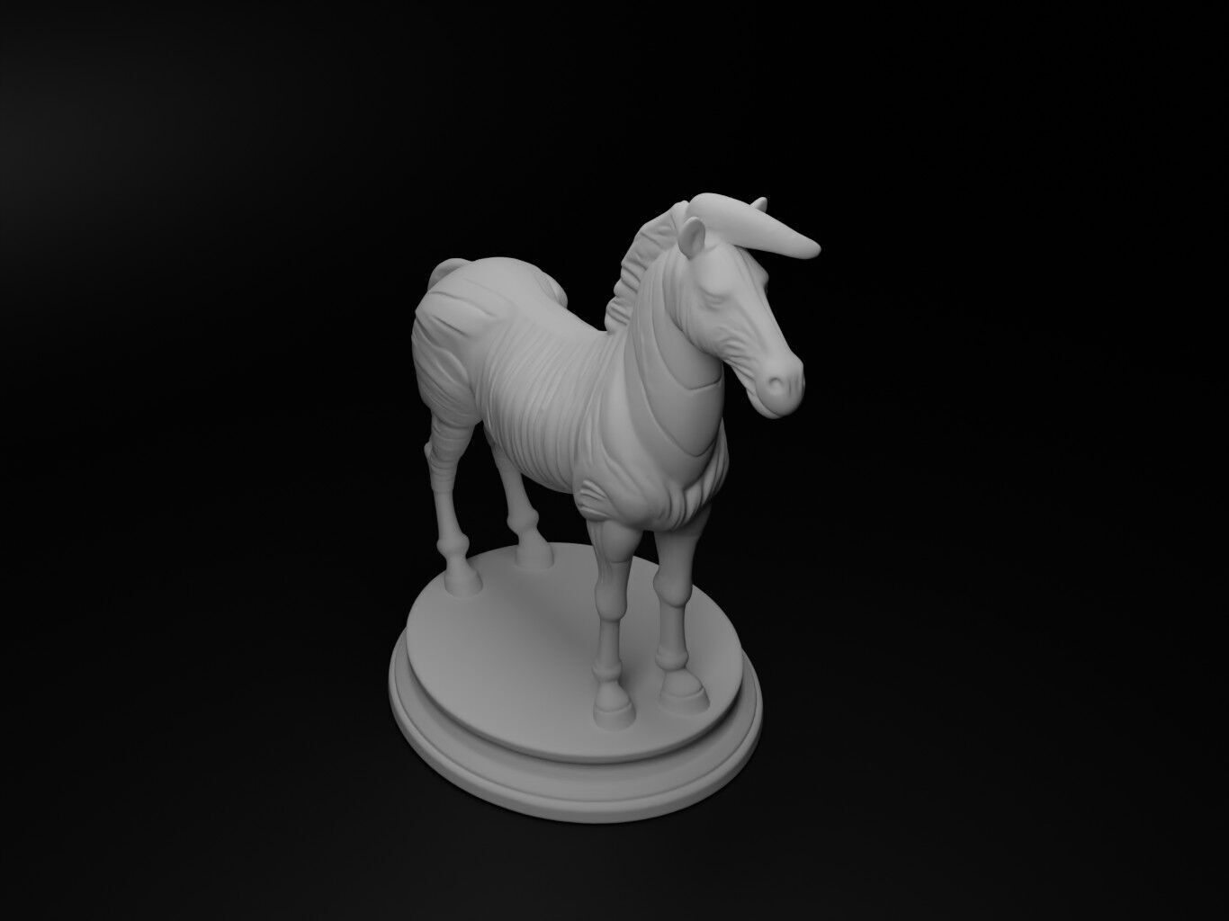 zebra Animal Chess 3D print model_2