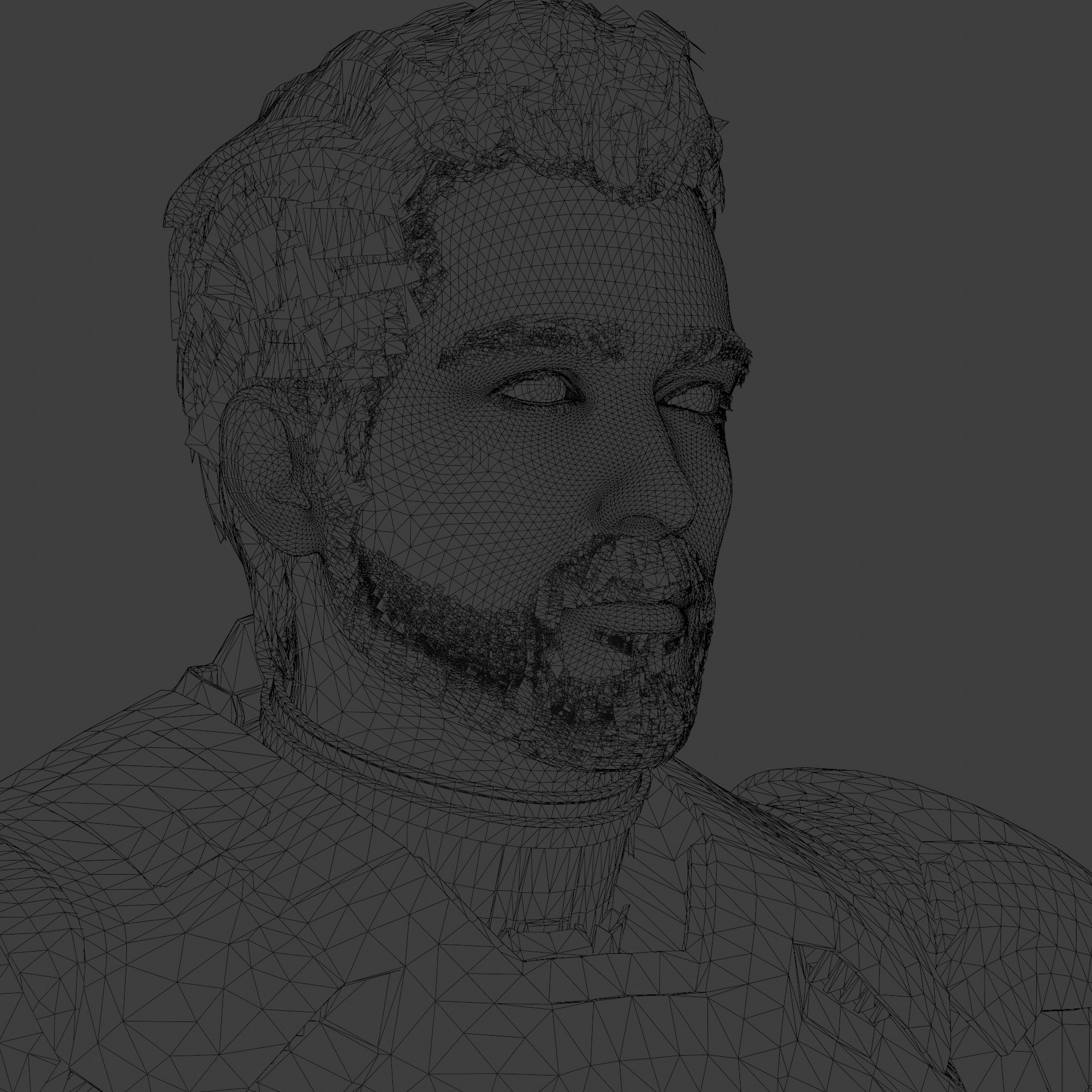 Rigged Iron Man Tony Stark Model 3D Blender OBJ FBX Low-poly 3D model_14