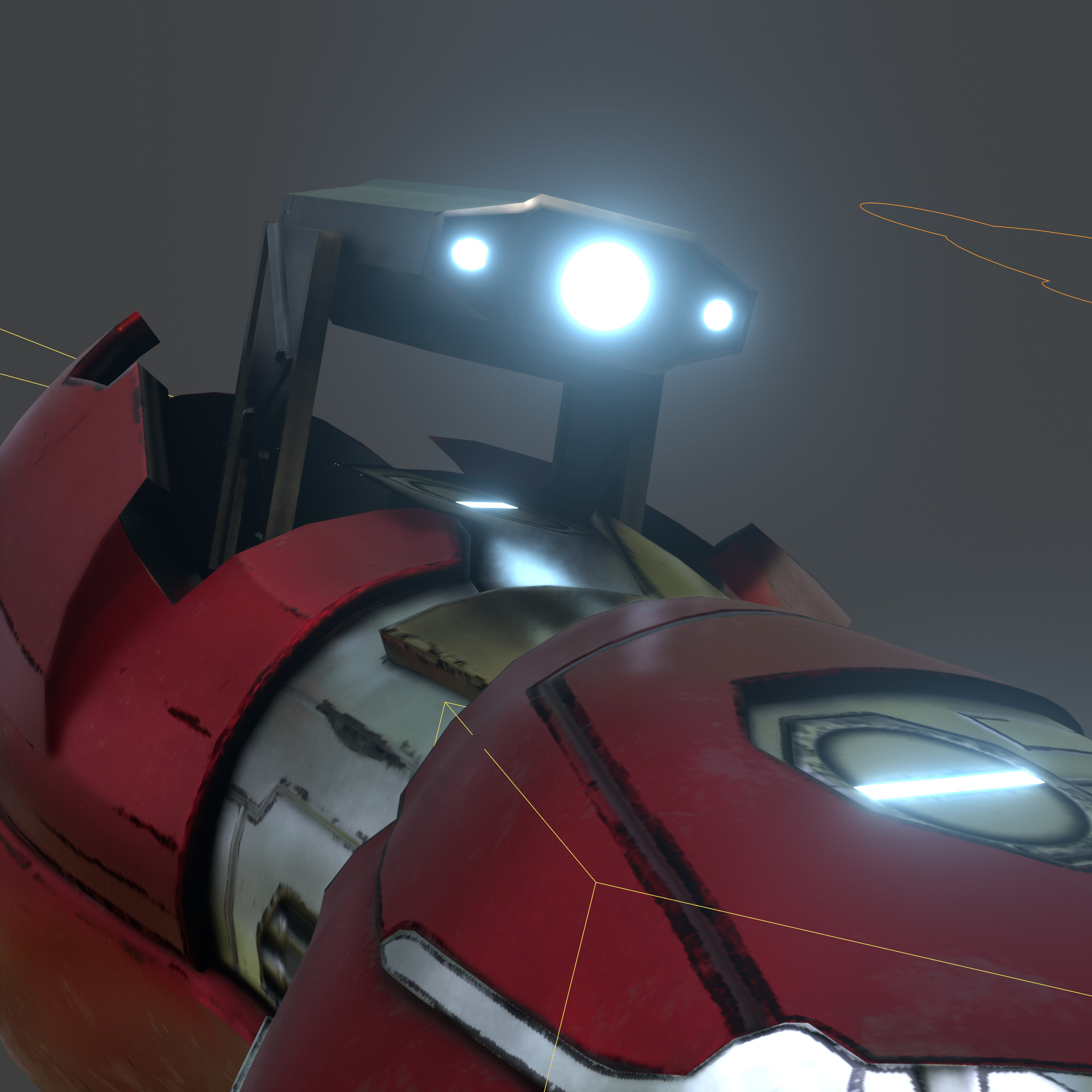 Rigged Iron Man Tony Stark Model 3D Blender OBJ FBX Low-poly 3D model_9