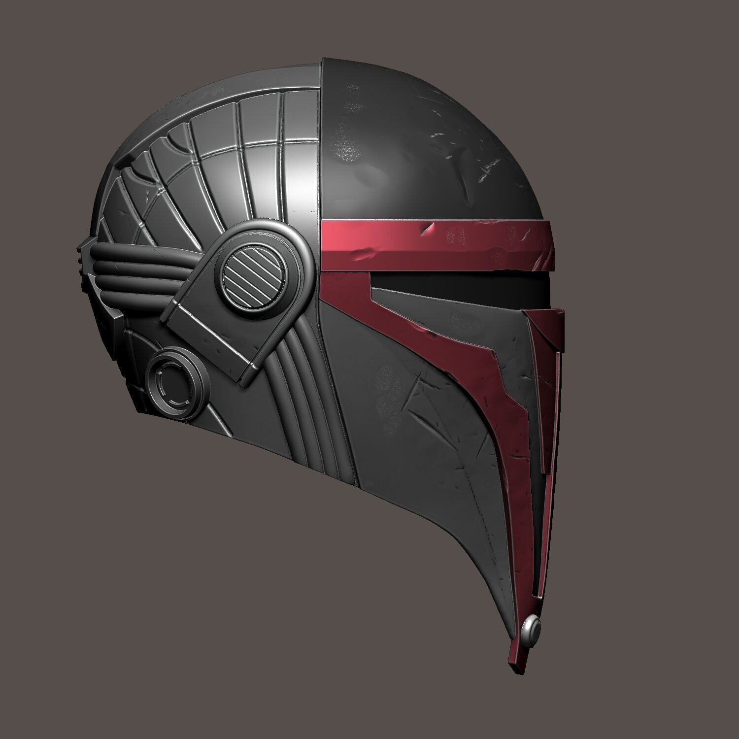 StarWars Darth Revan Helmet 3D Model - Print Ready Files 3D print model_8