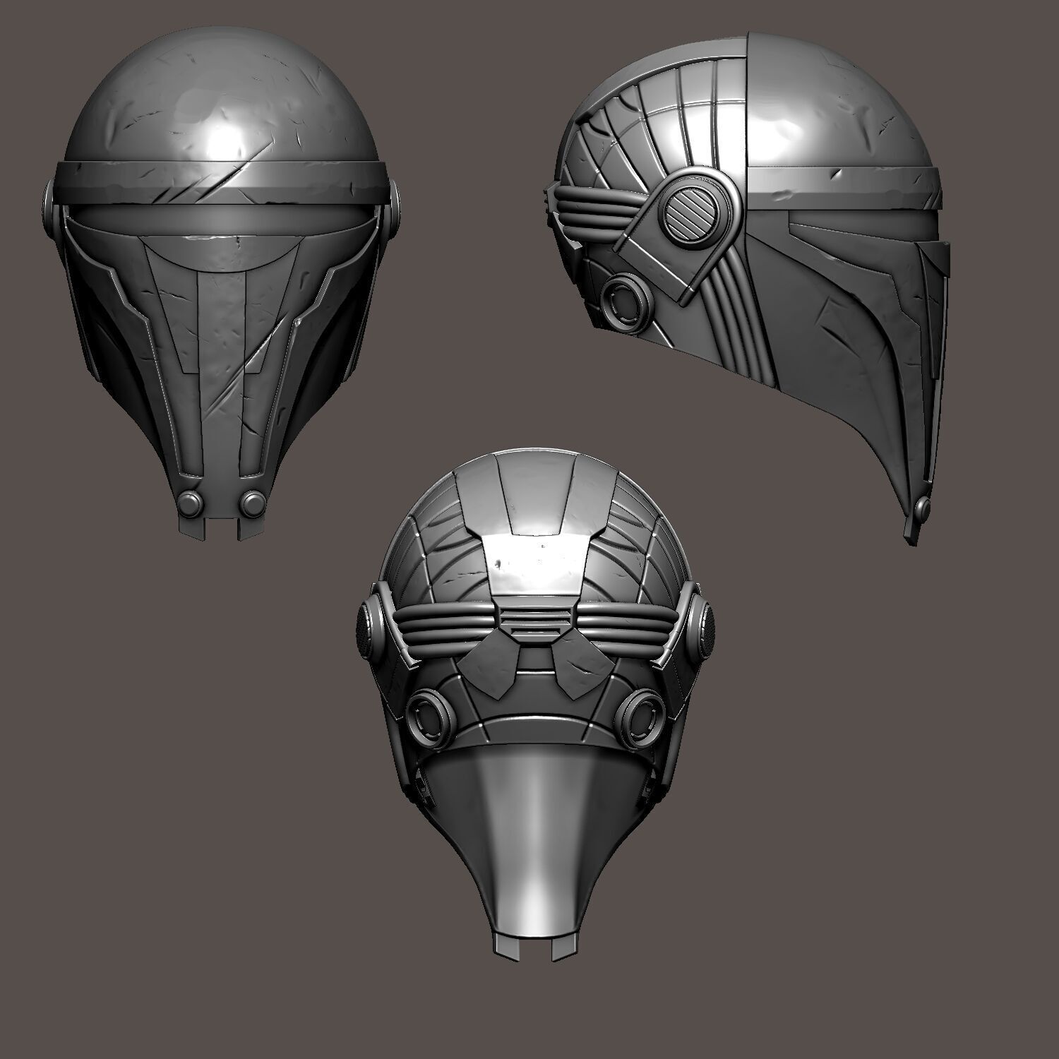 StarWars Darth Revan Helmet 3D Model - Print Ready Files 3D print model_10