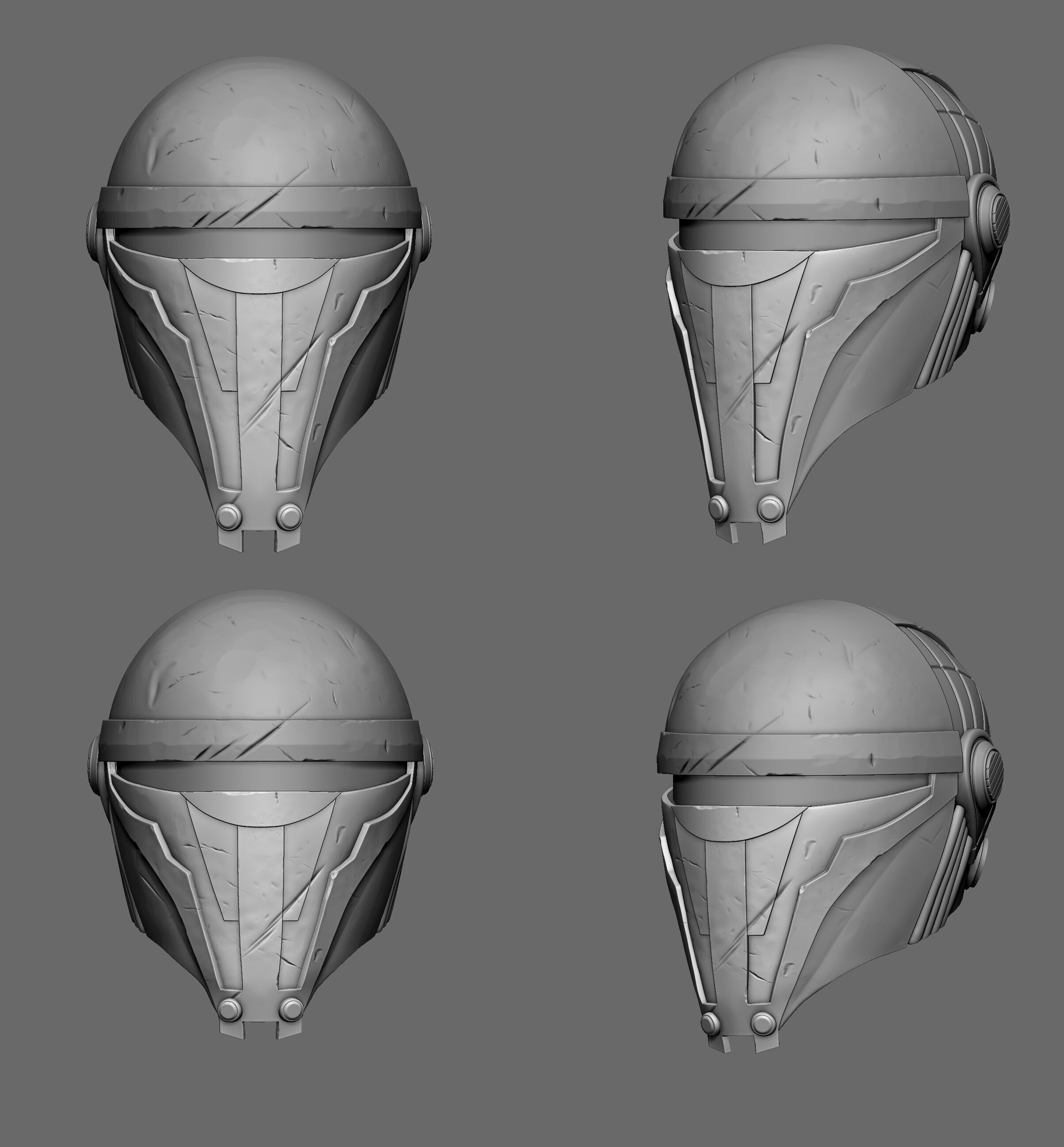 StarWars Darth Revan Helmet 3D Model - Print Ready Files 3D print model_12