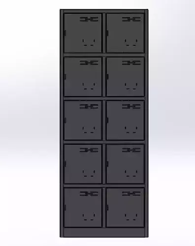 10 Door metal locker H1550xW600xD450