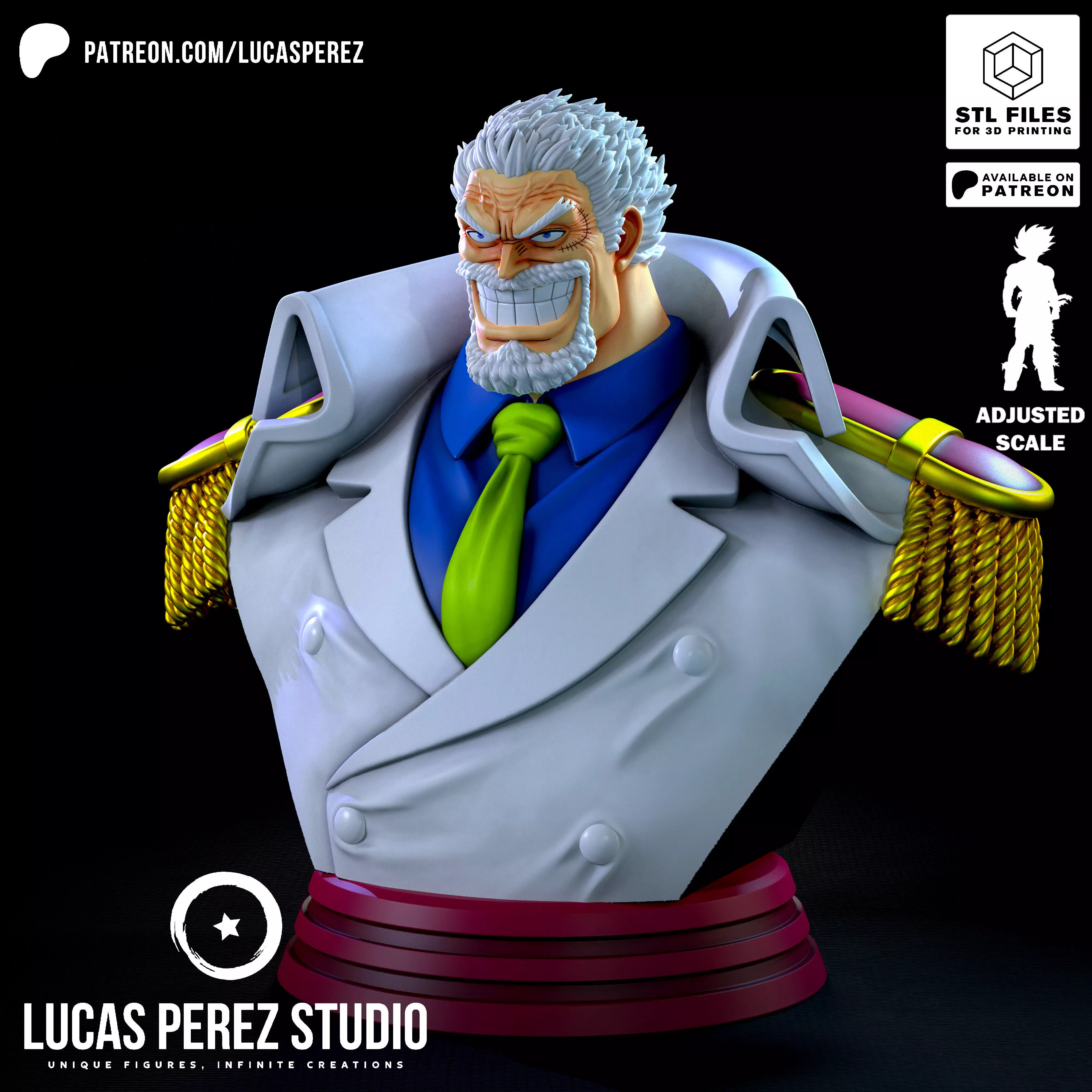 GARP BUST 3D print model