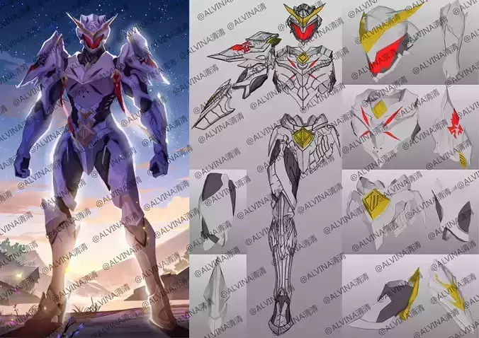 Honkai star rail AR-1368 Sam Armor - DIY Cosplay Pepakura Foam