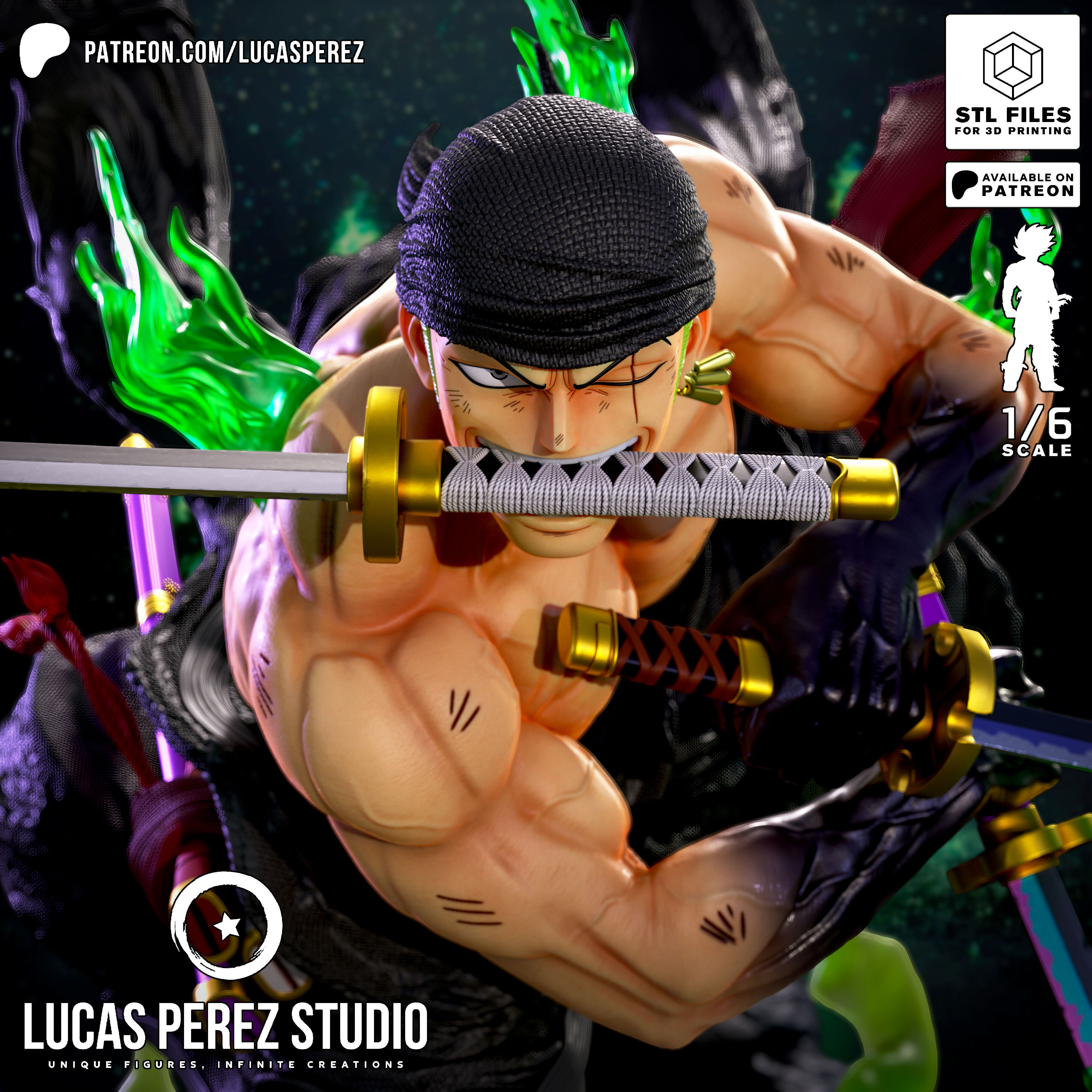 RORONOA ZORO 3D print model_8