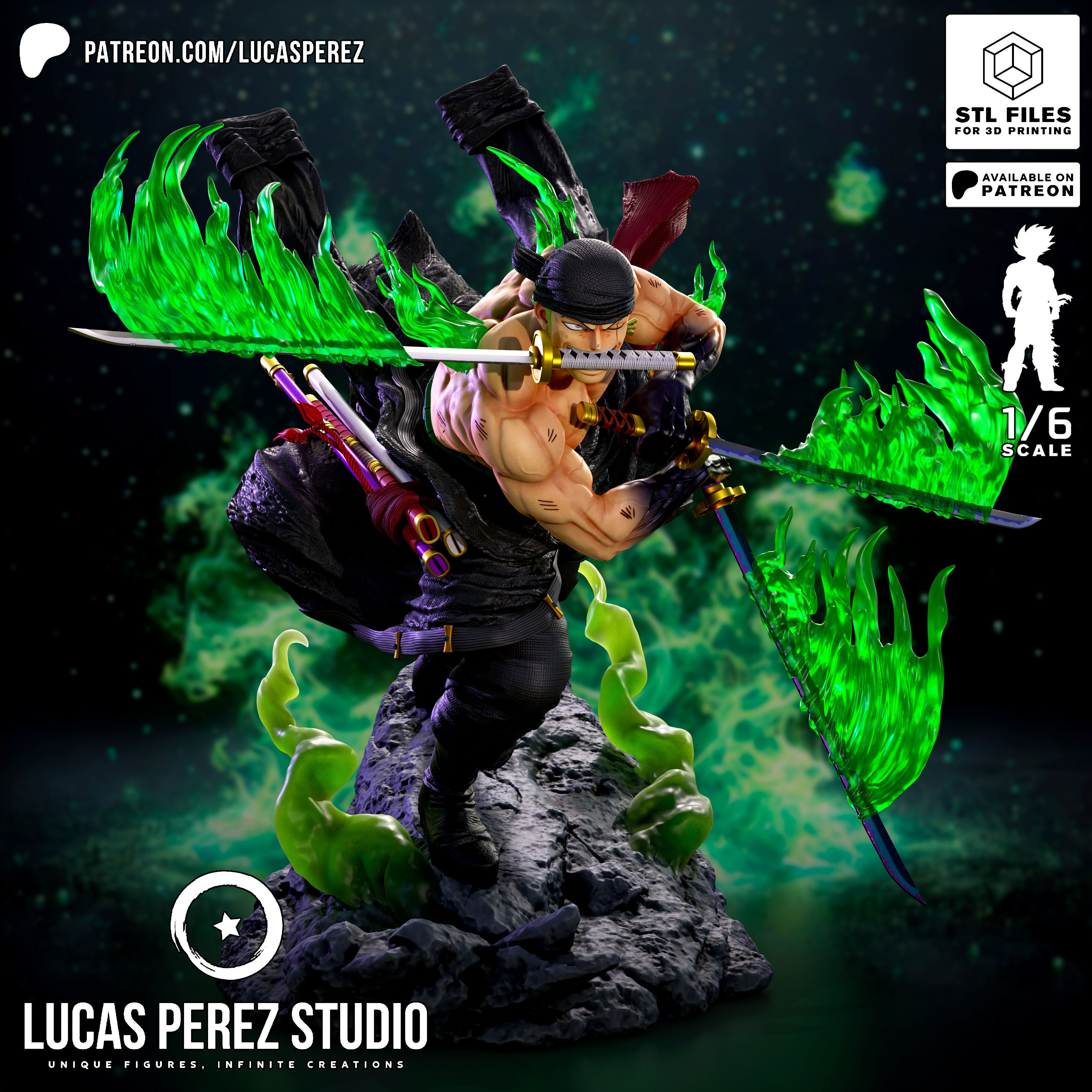 RORONOA ZORO 3D print model_3