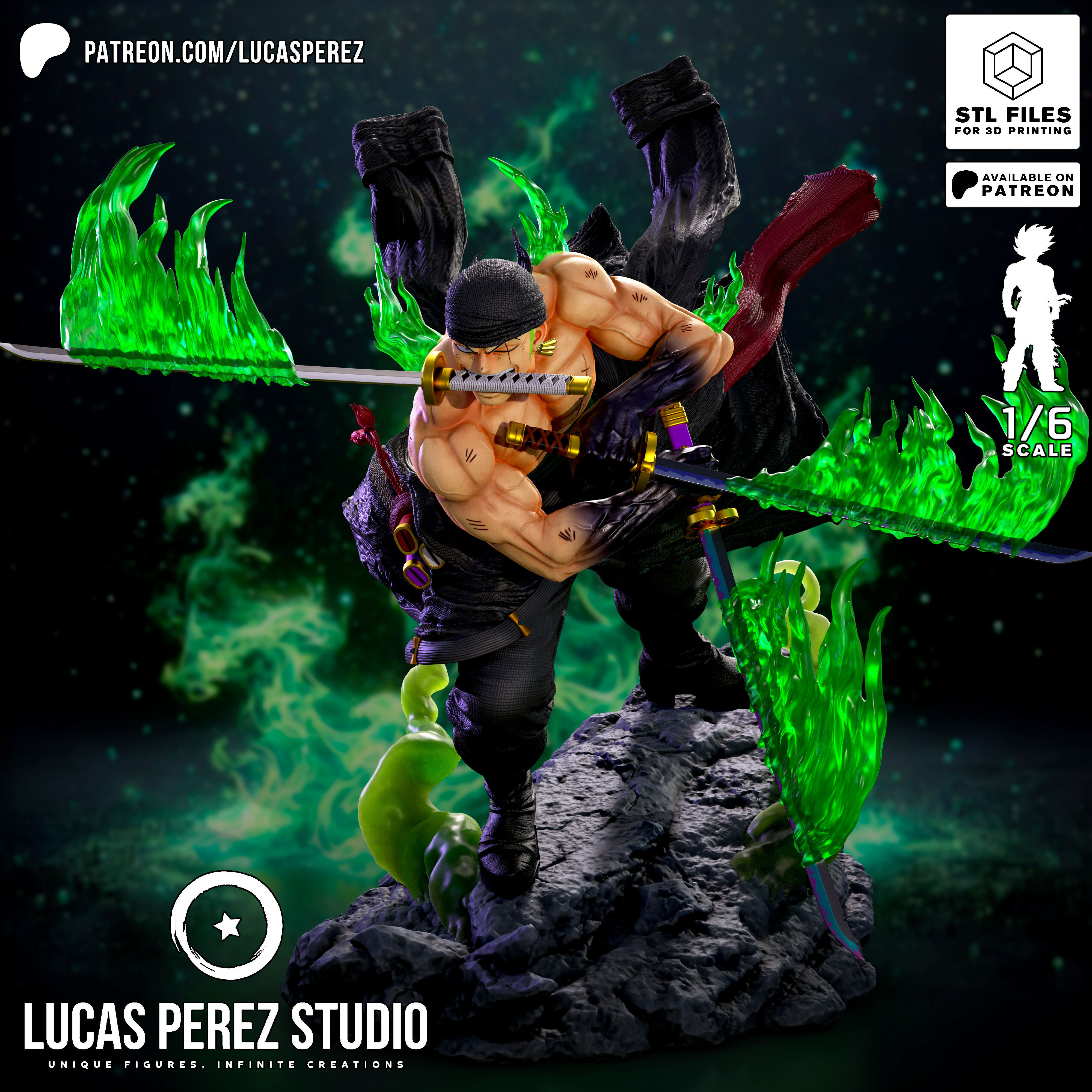 RORONOA ZORO 3D print model_22