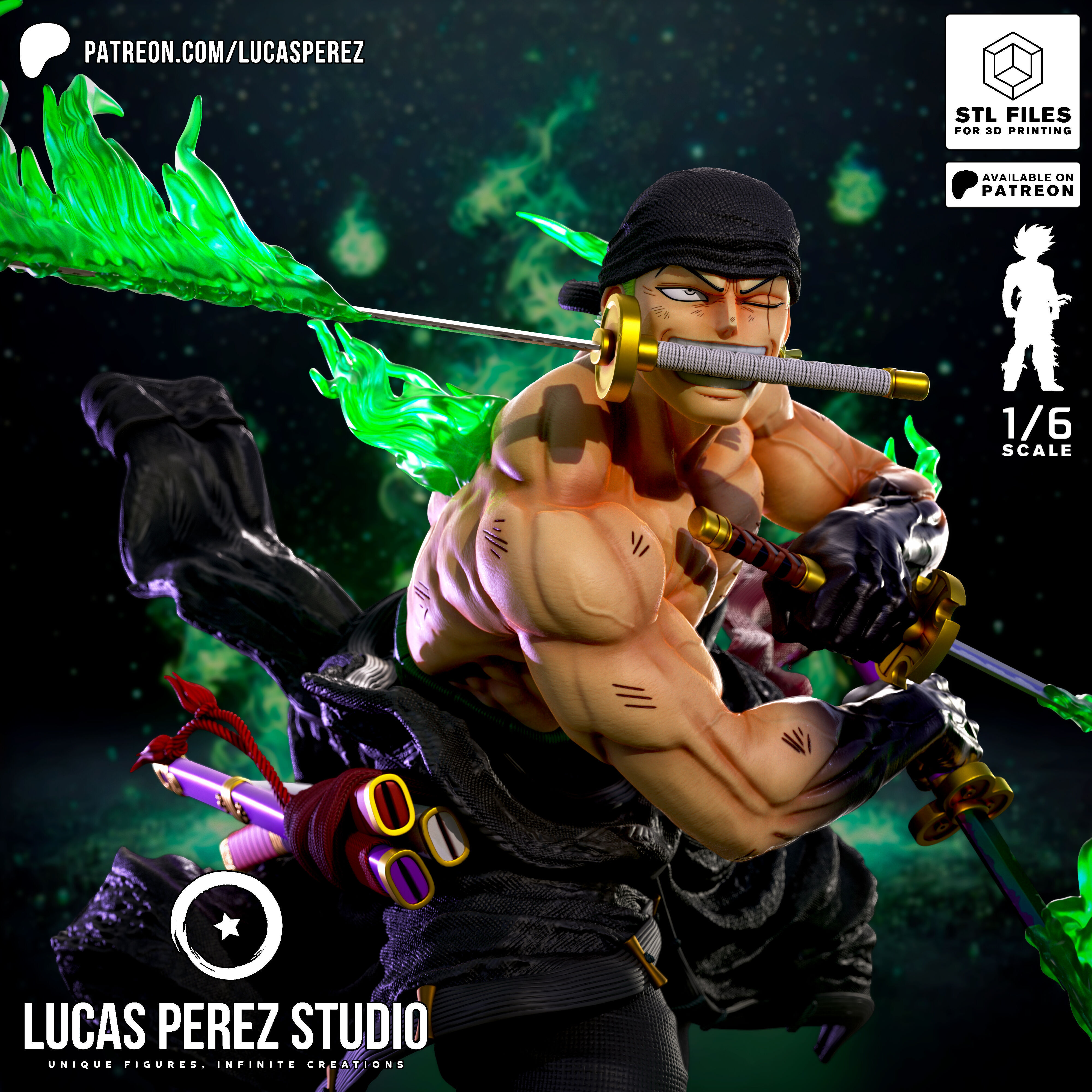 RORONOA ZORO 3D print model_16