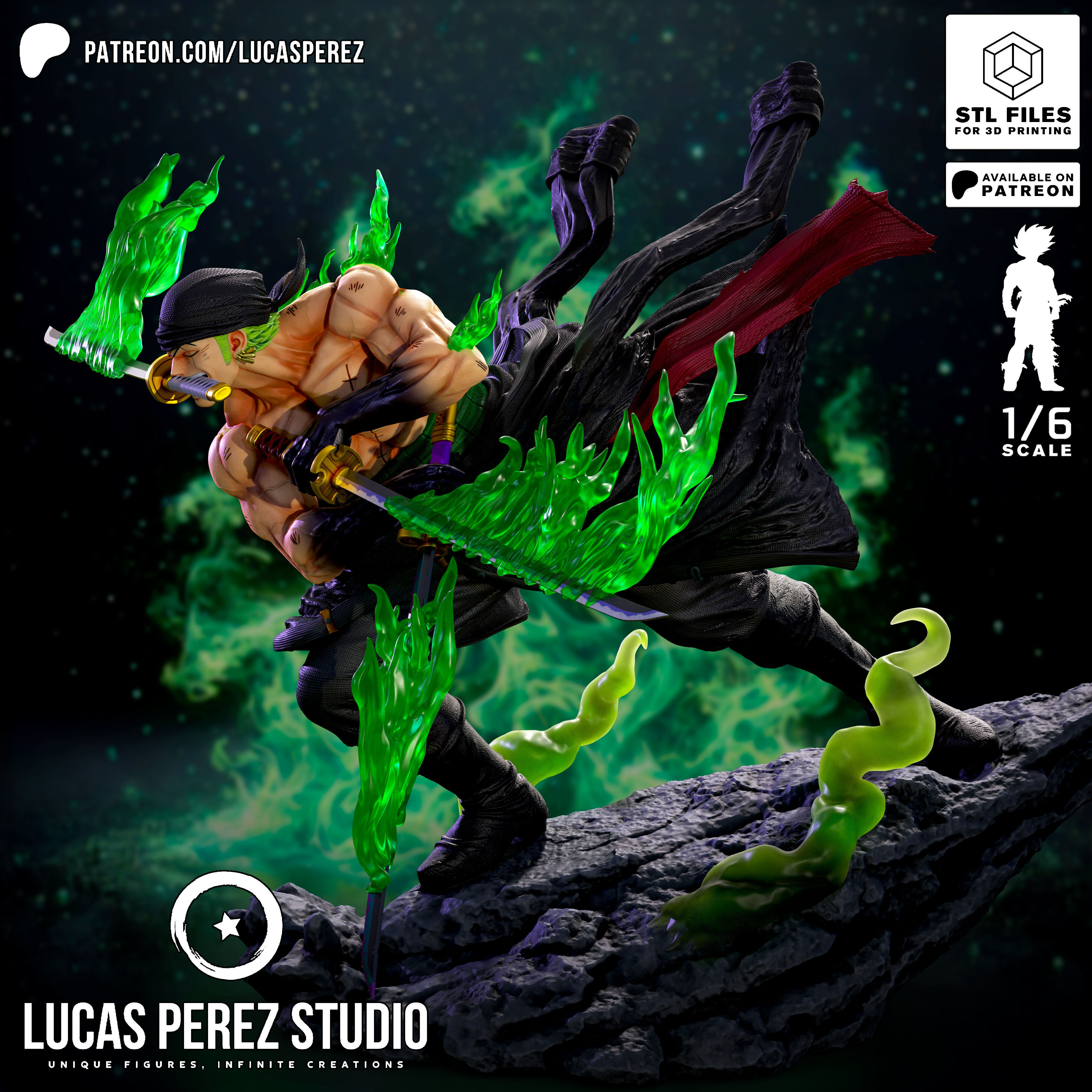 RORONOA ZORO 3D print model_18