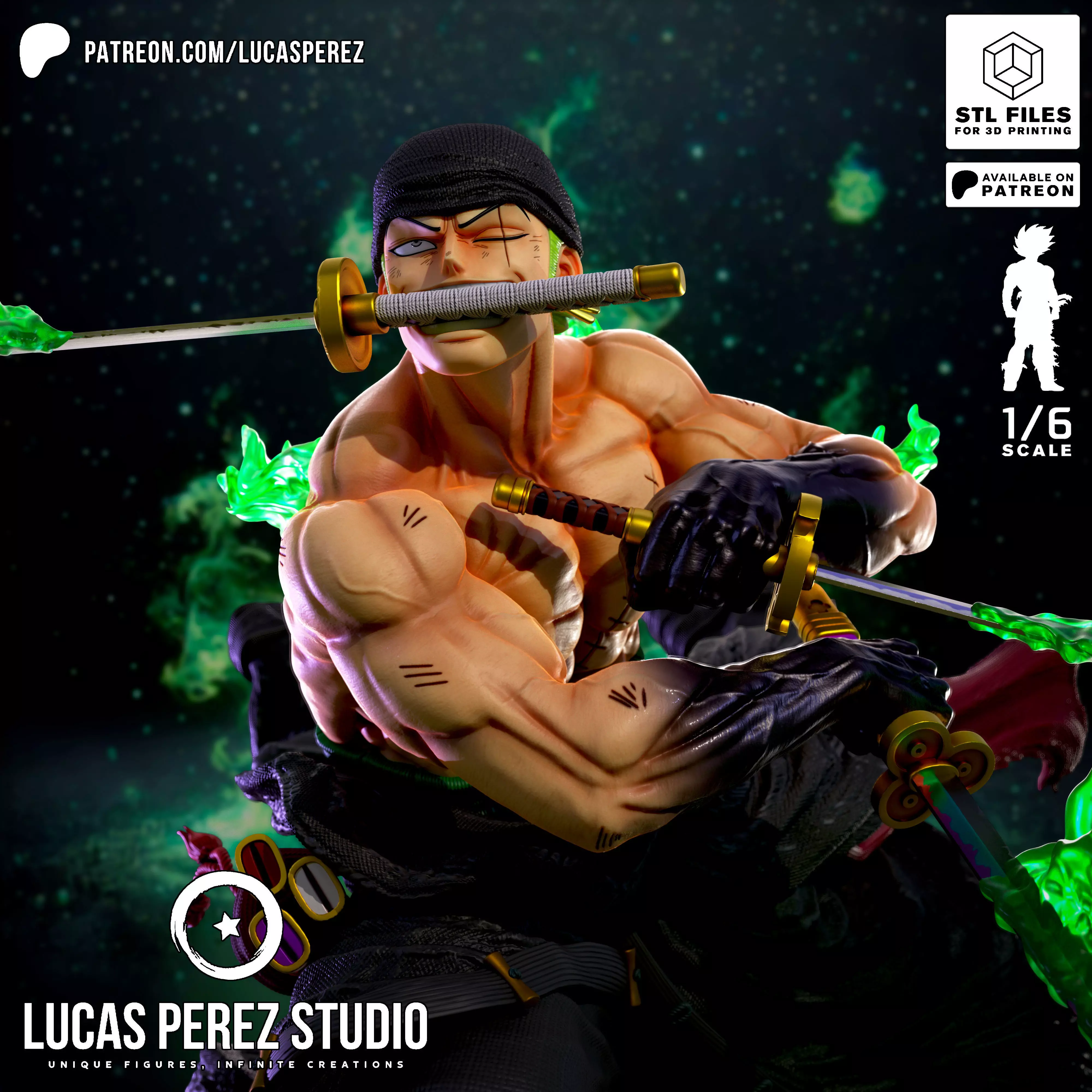 RORONOA ZORO 3D print model_0