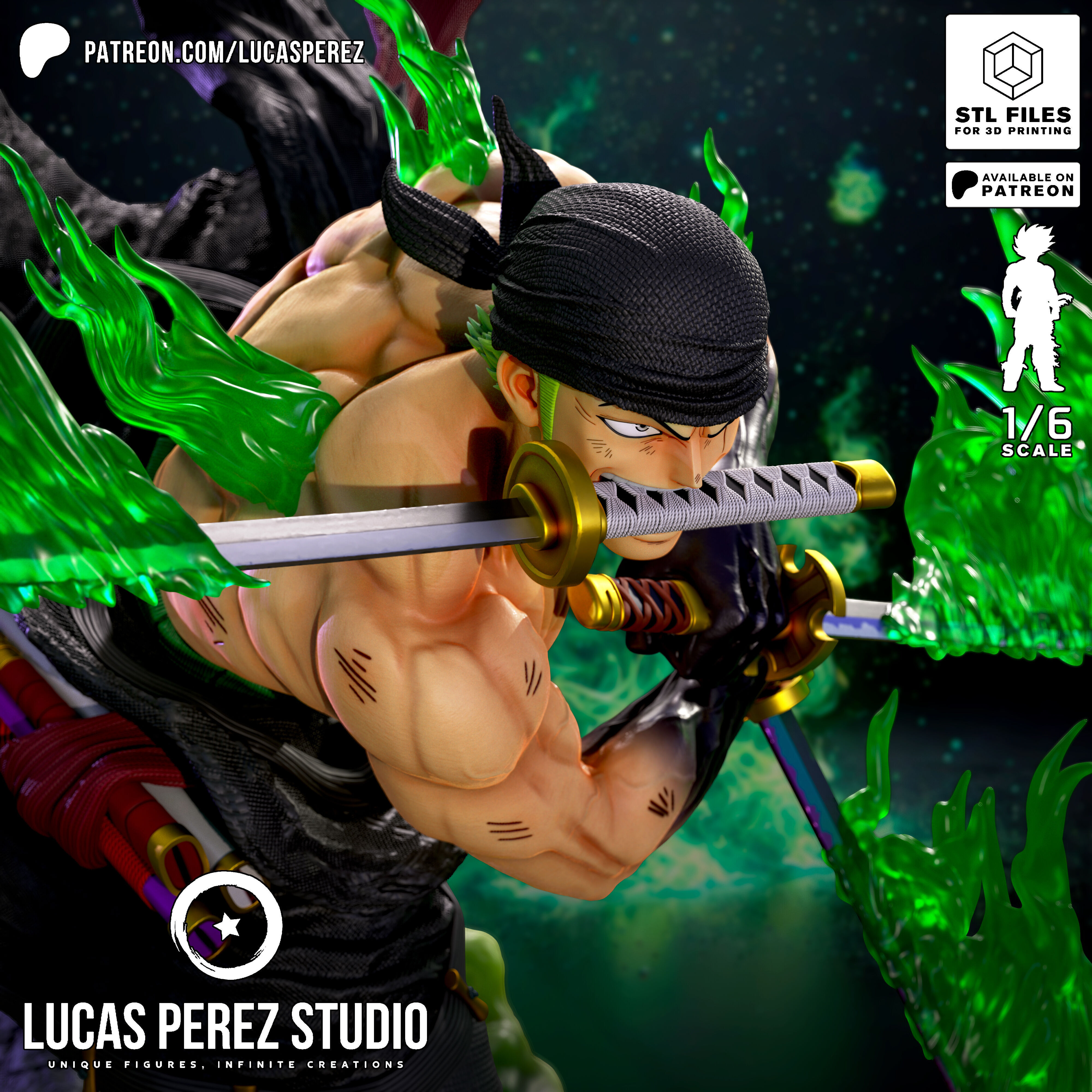 RORONOA ZORO 3D print model_19