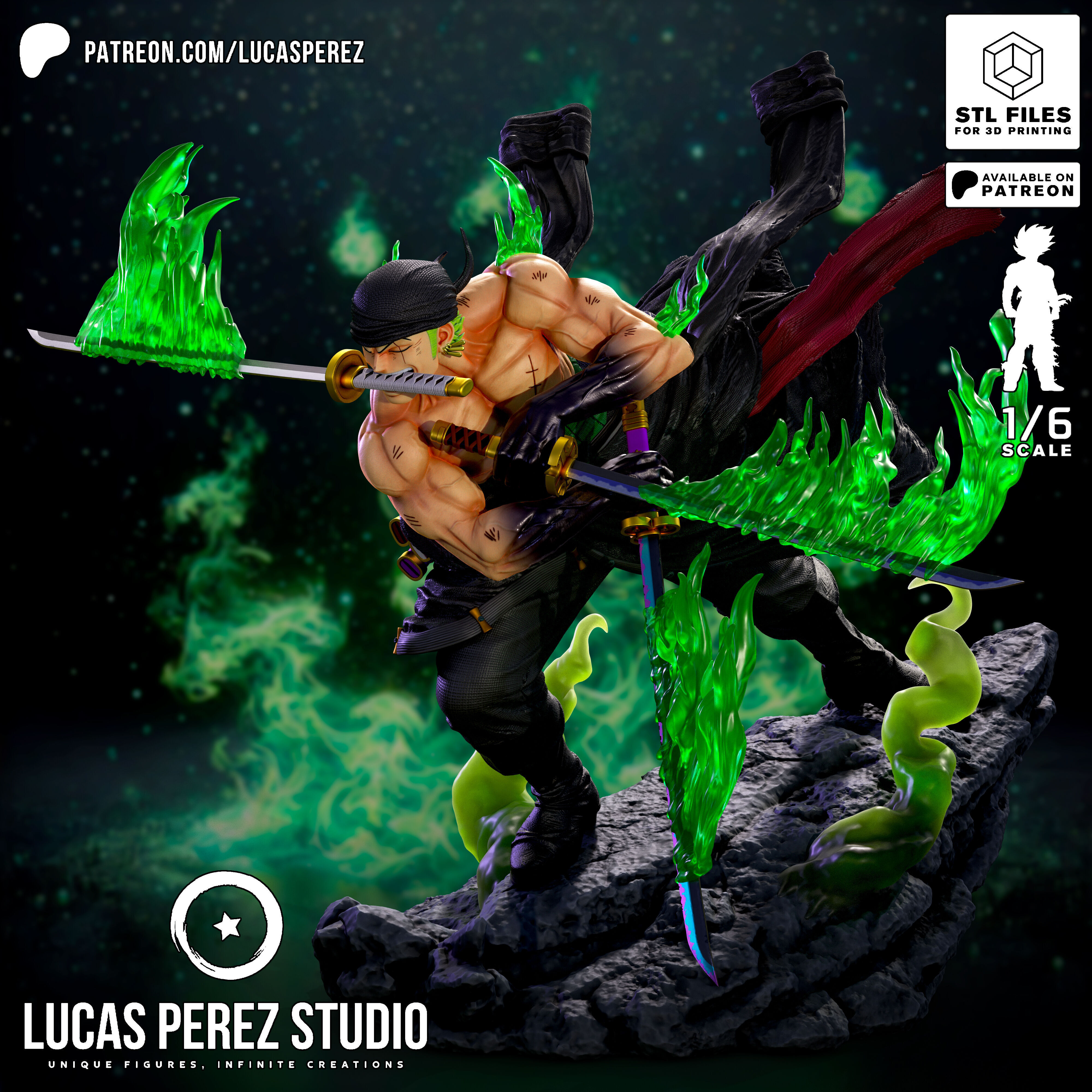 RORONOA ZORO 3D print model_17