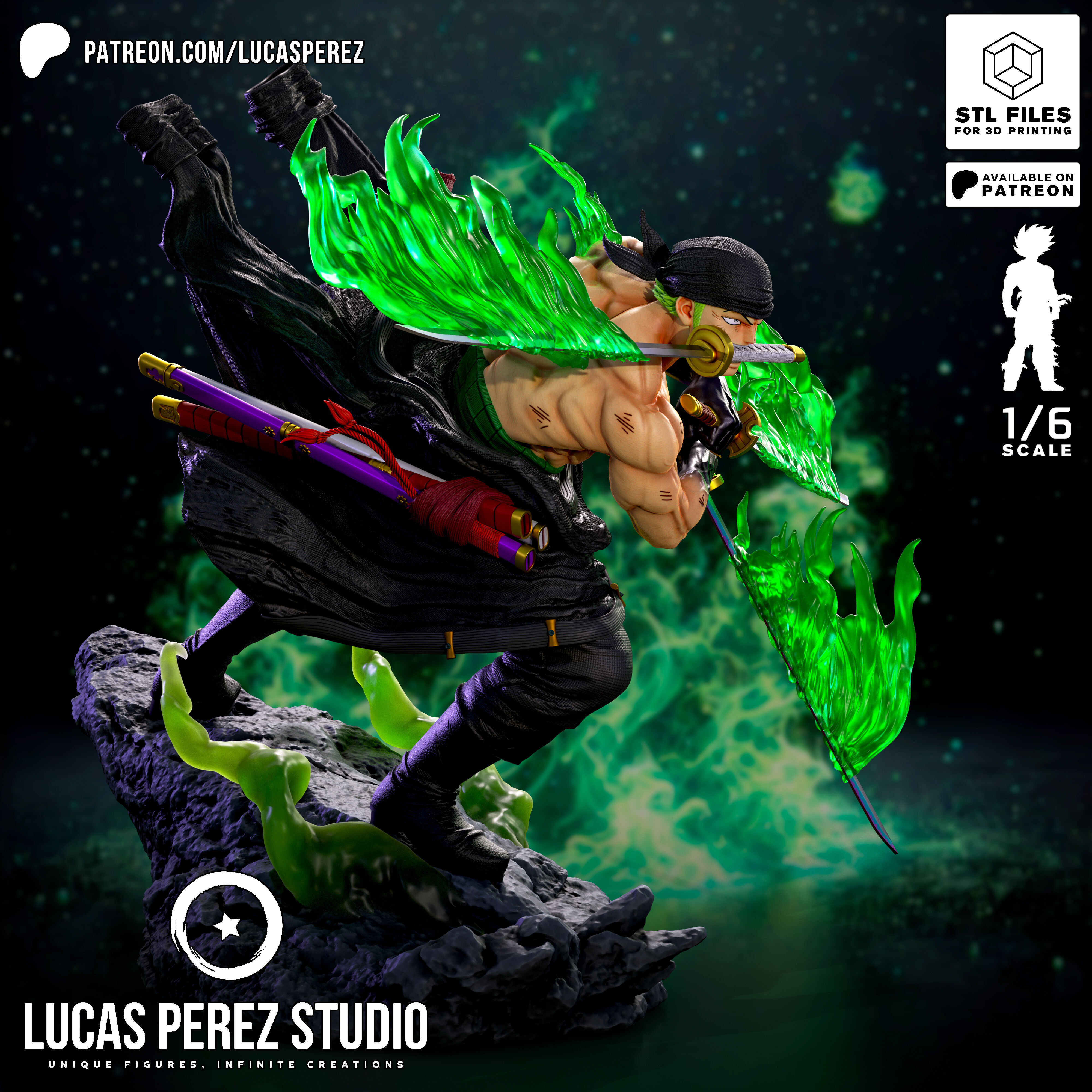 RORONOA ZORO 3D print model_6