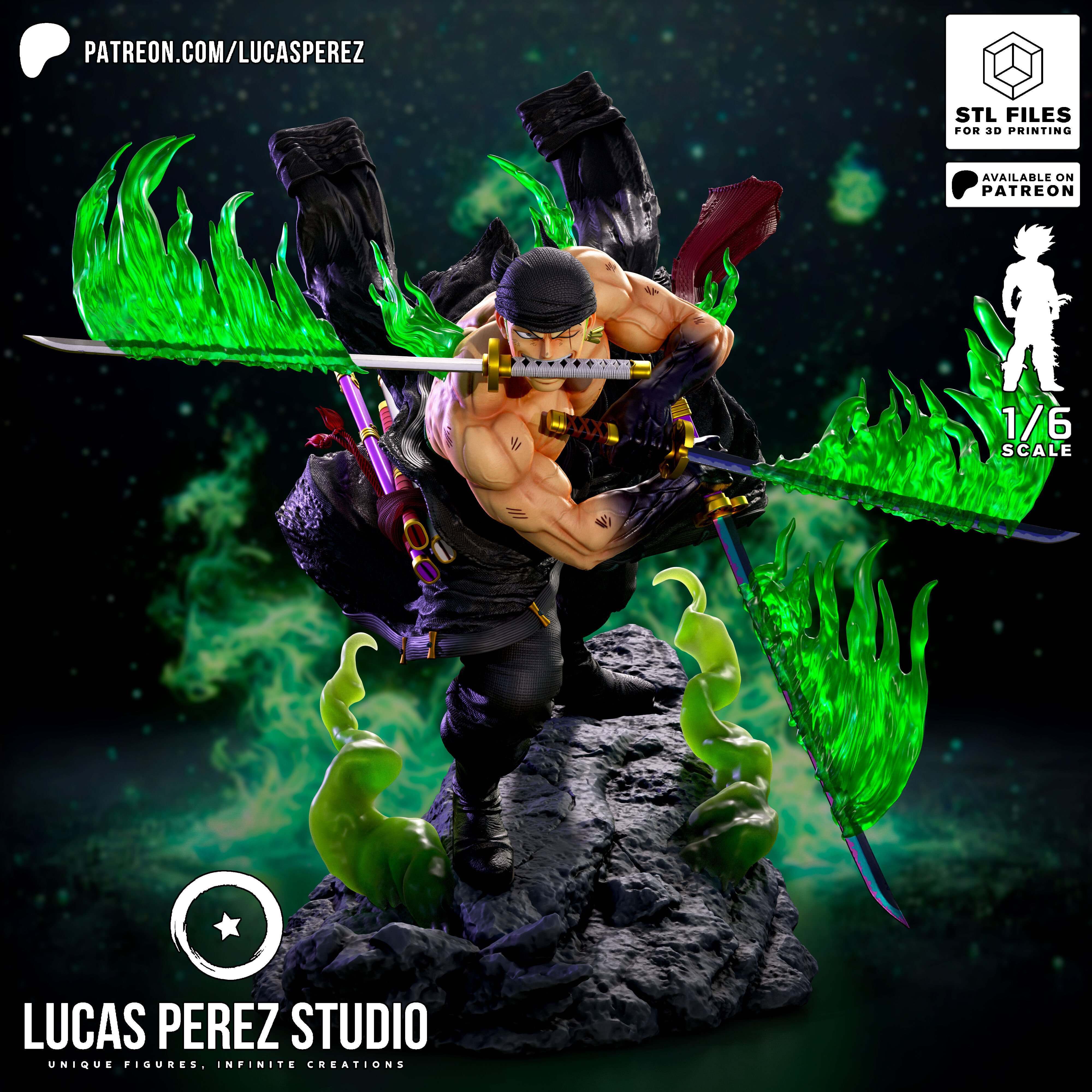 RORONOA ZORO 3D print model_25