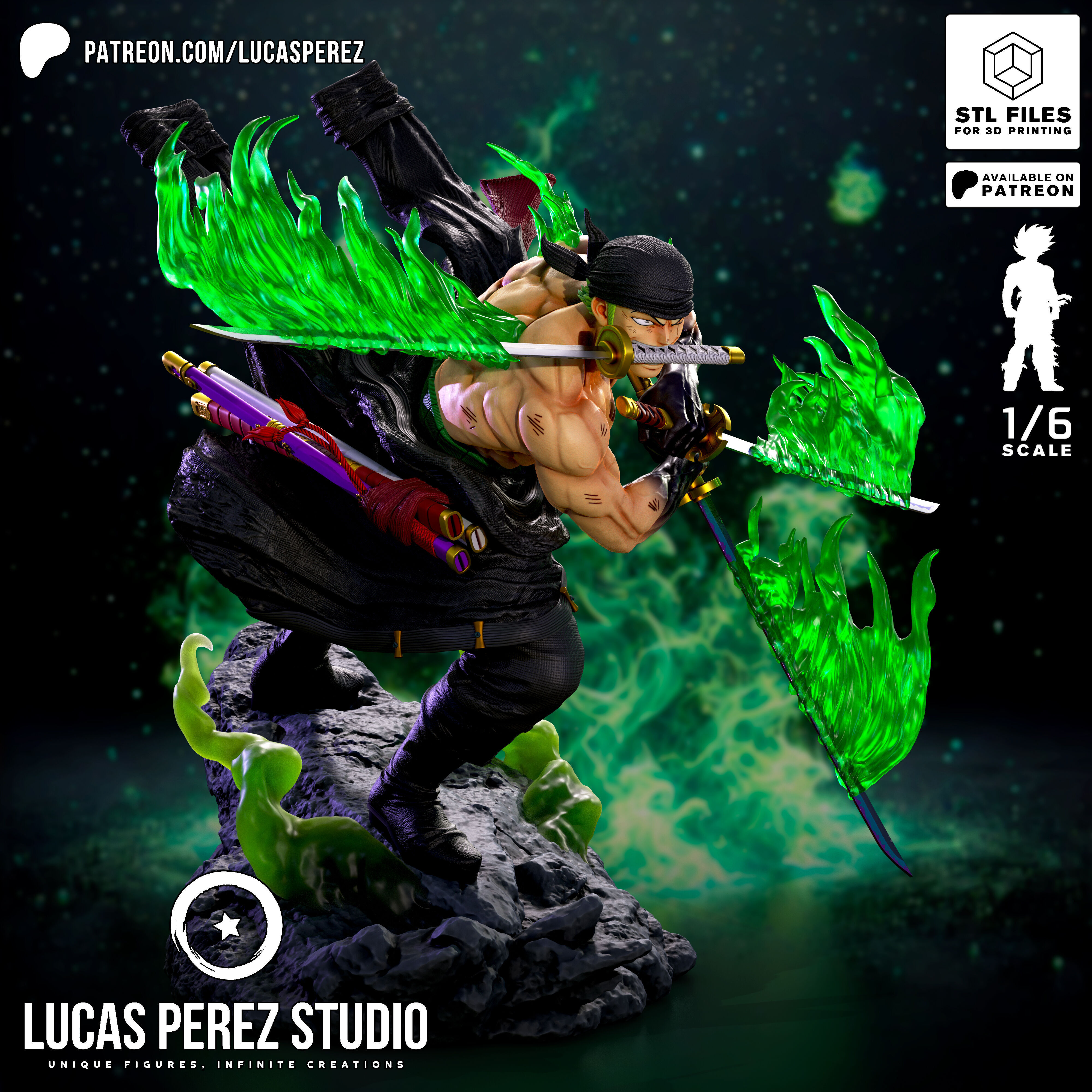 RORONOA ZORO 3D print model_15
