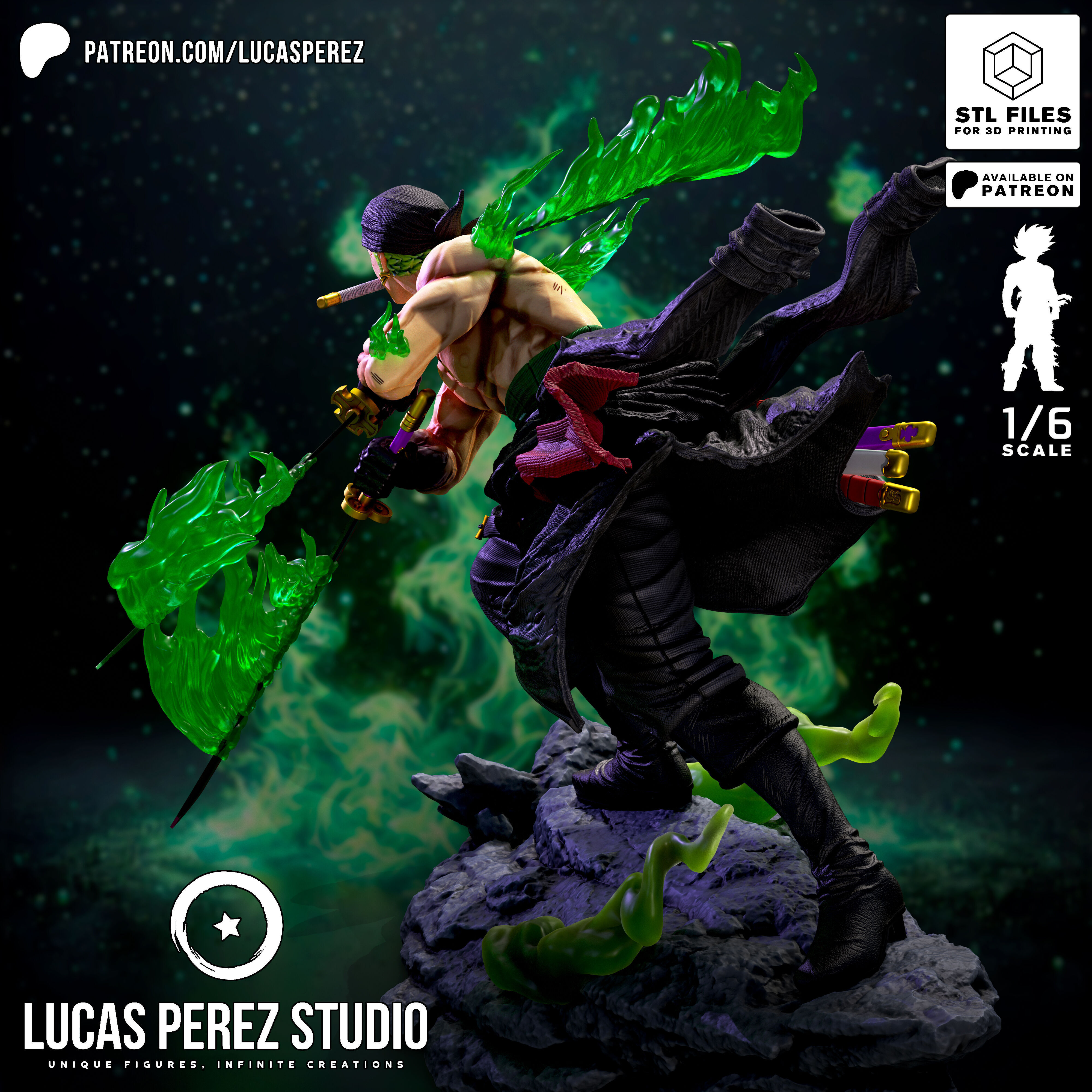 RORONOA ZORO 3D print model_5