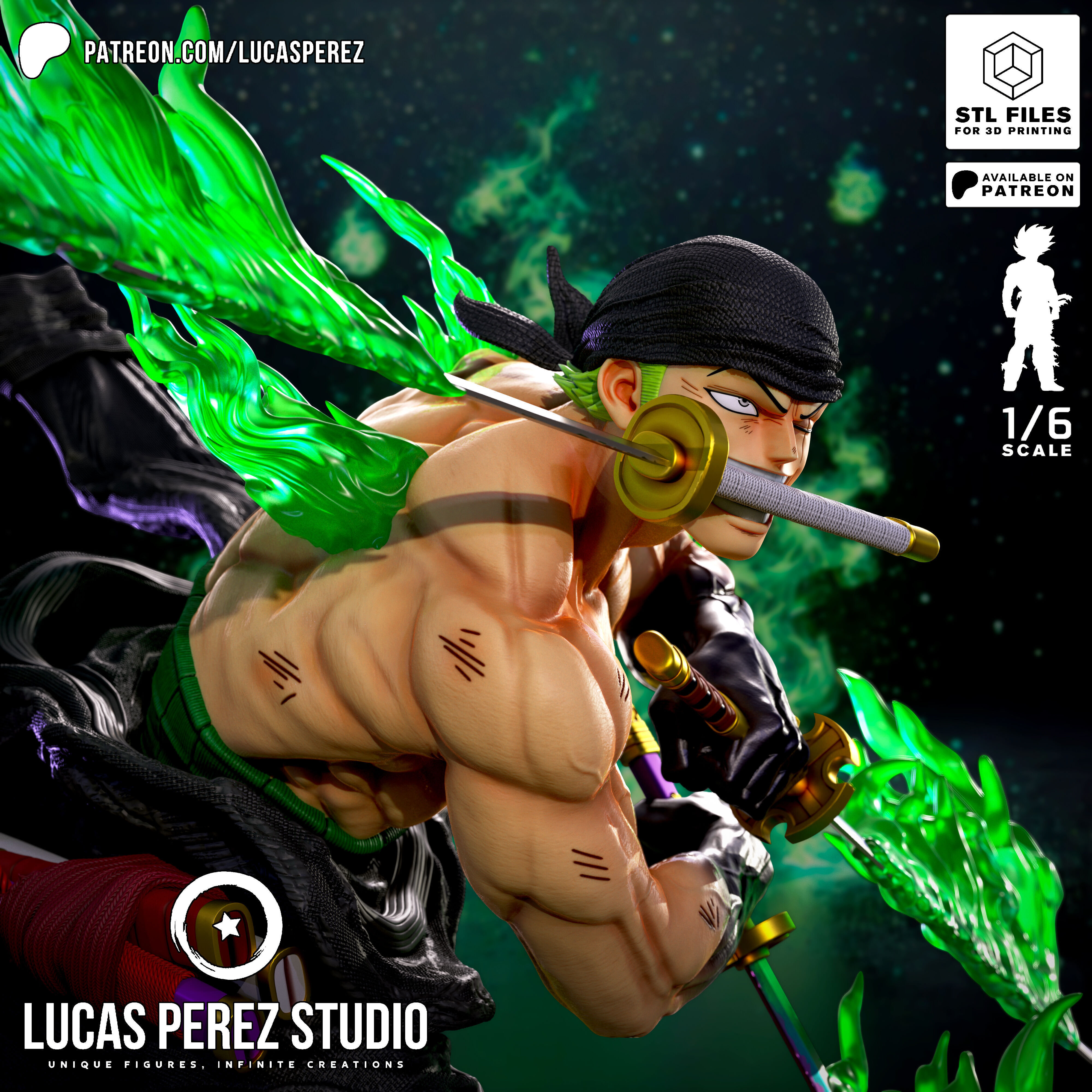 RORONOA ZORO 3D print model_23