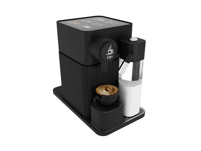 Modern Touchscreen Coffee Machine 3D model