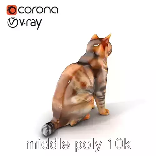 Domestic Cat Realistic D Model Pack