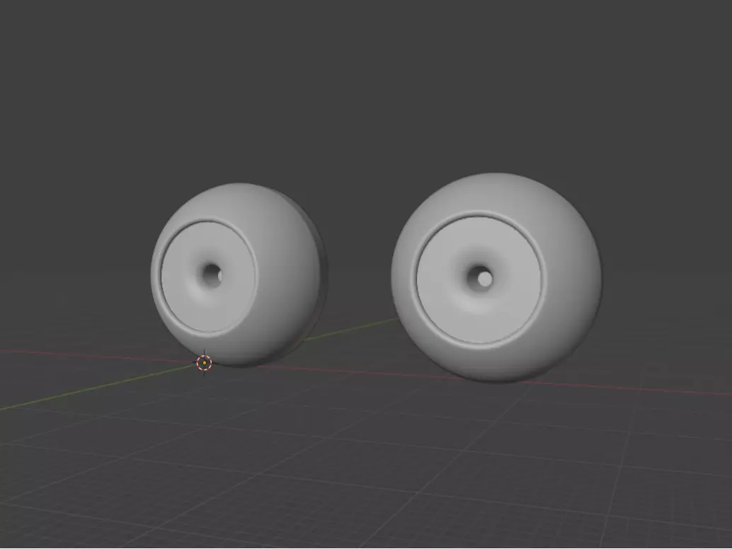 Doll eyes 22mm with 12mm iris Free 3D print model_0