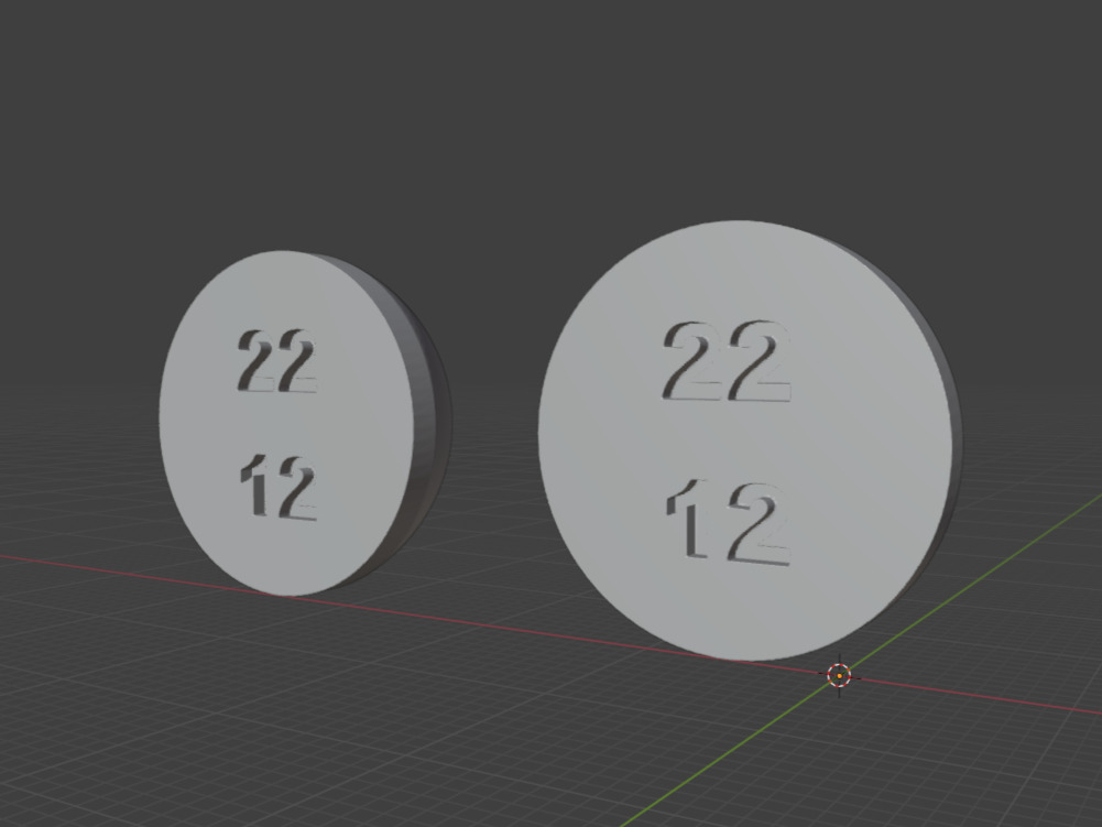 Doll eyes 22mm with 12mm iris Free 3D print model_1