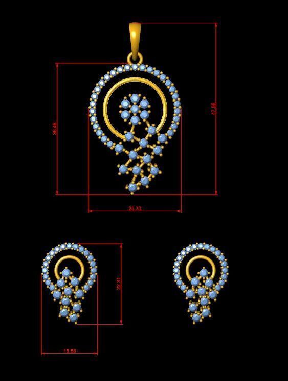 Pendant Necklace 3D print model_3