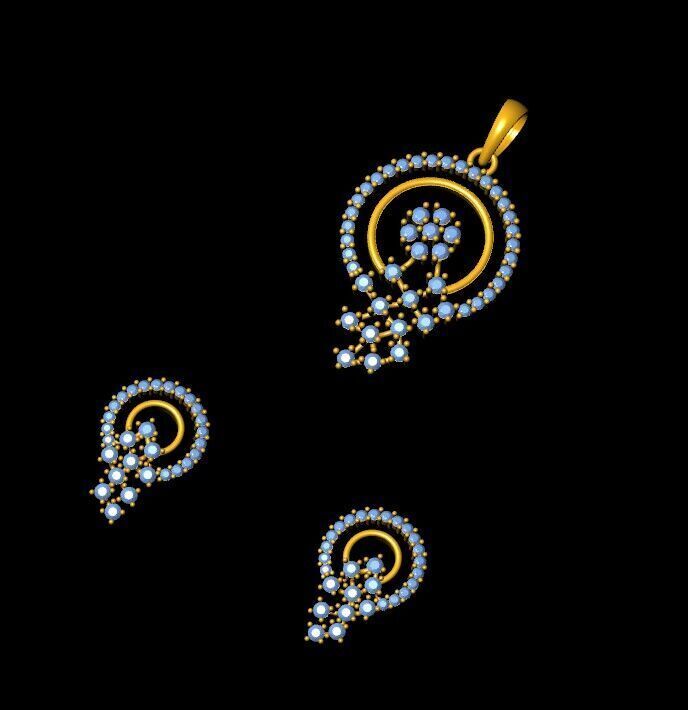 Pendant Necklace 3D print model_16