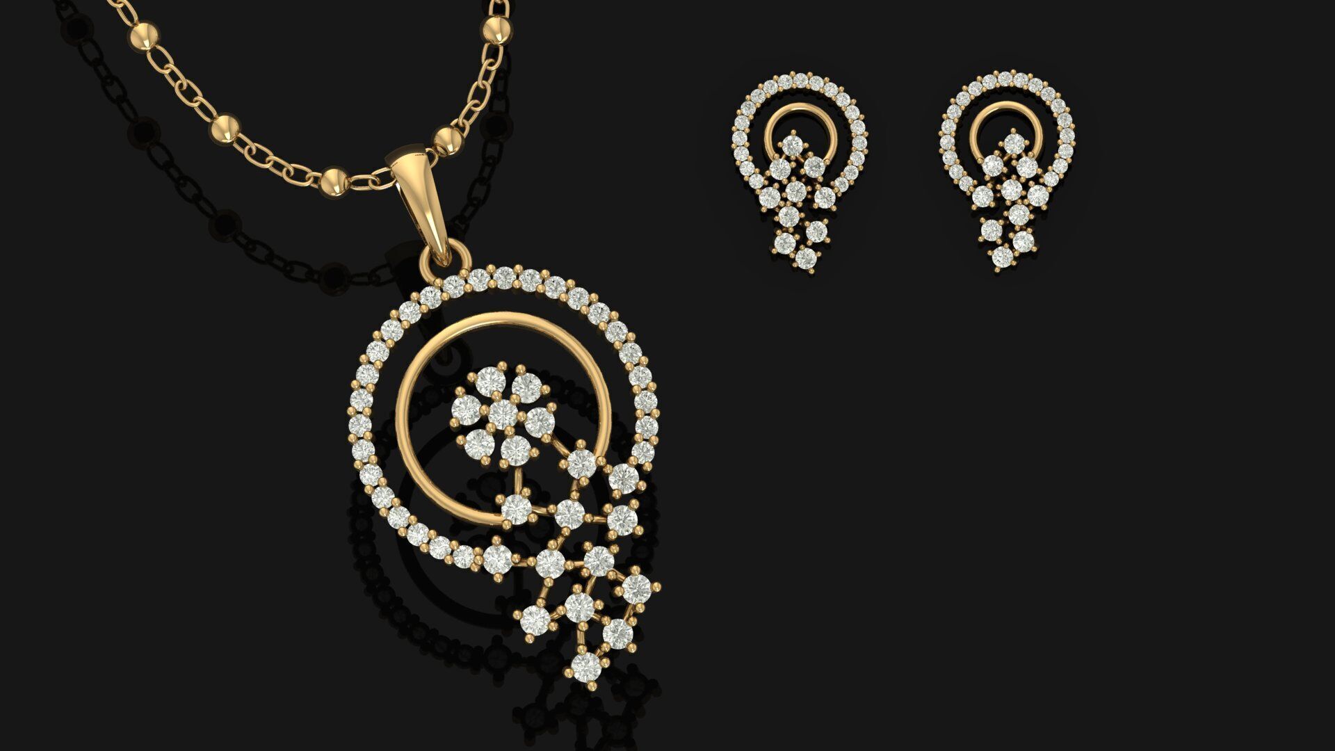 Pendant Necklace 3D print model_14