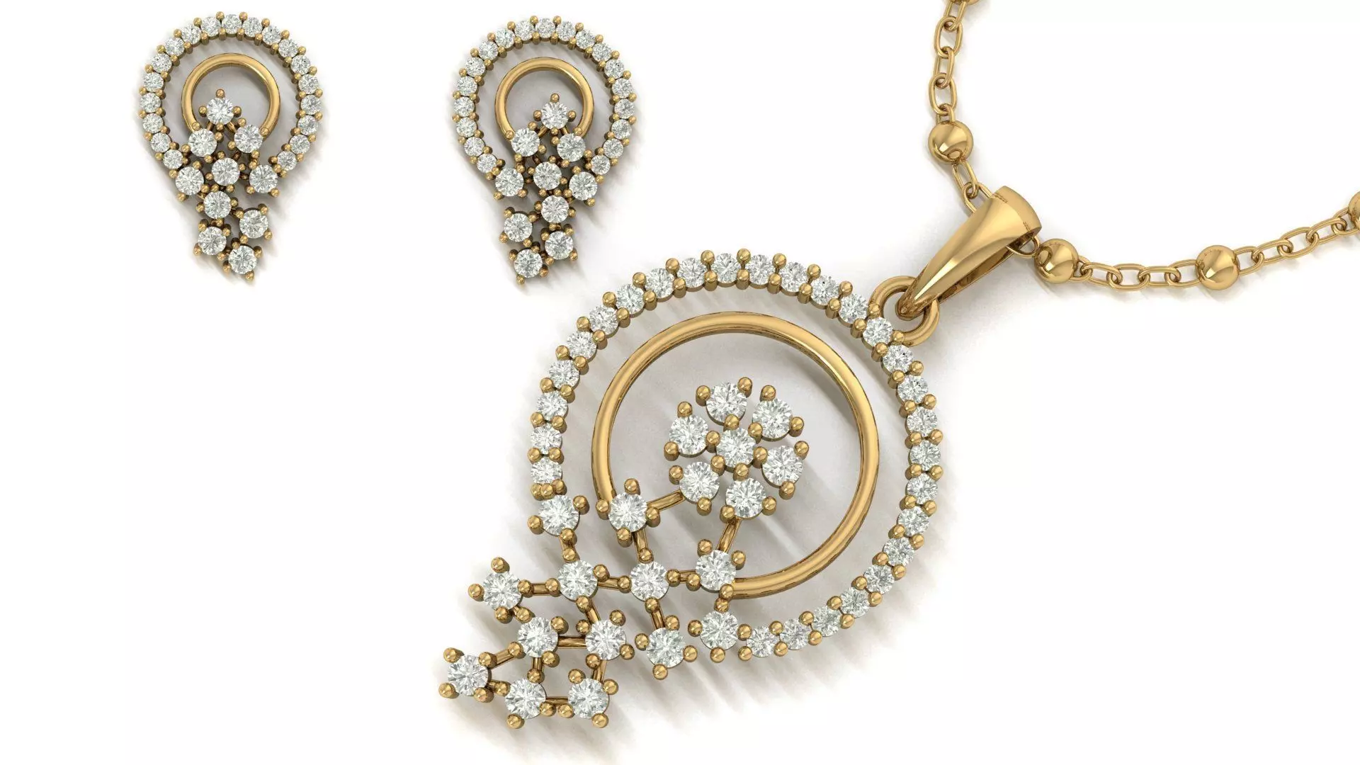 Pendant Necklace 3D print model_0