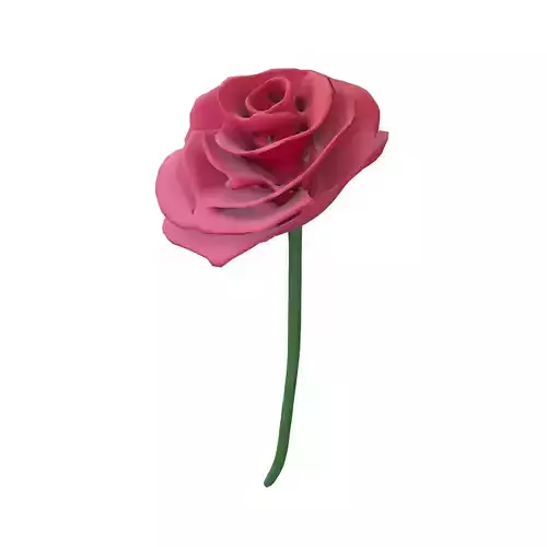 Rose v1 001 Low-poly 3D model