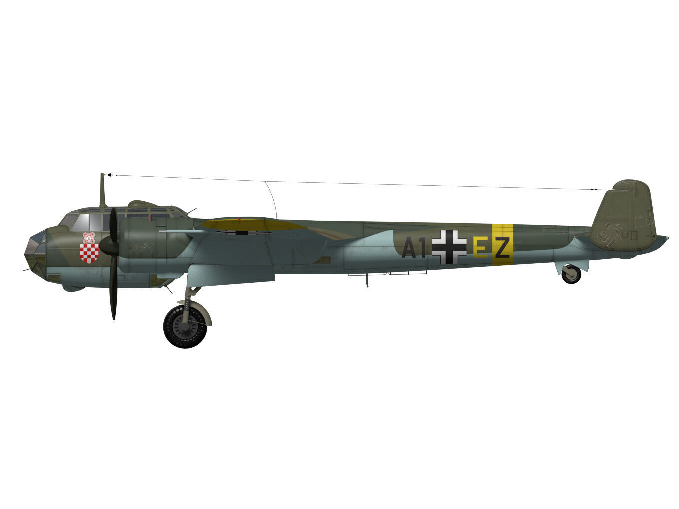 Dornier Do17 Z-2 3D model_10