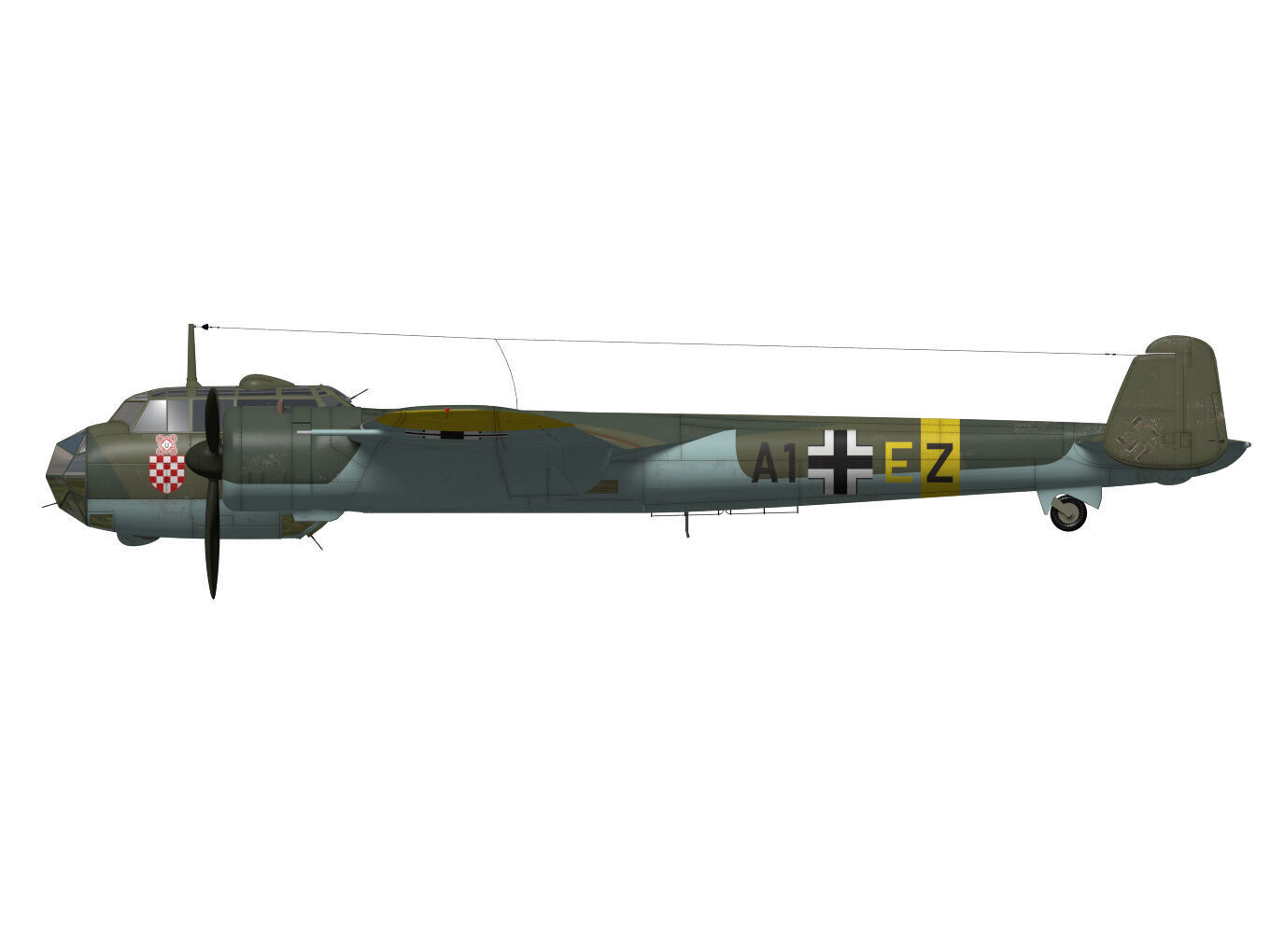 Dornier Do17 Z-2 3D model_9