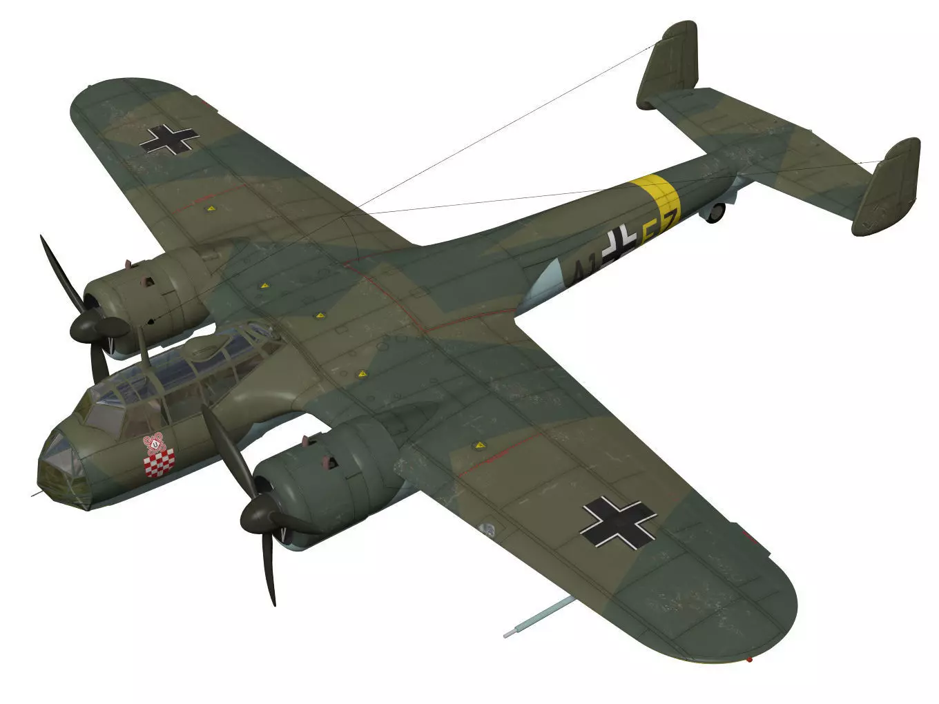 Dornier Do17 Z-2 3D model_0