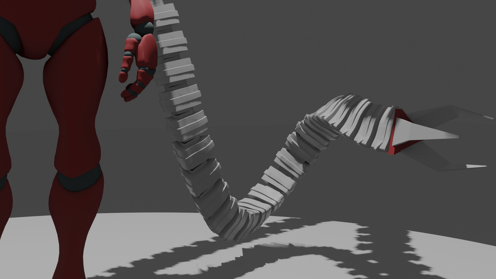Robotic Arms Man  3D model_1