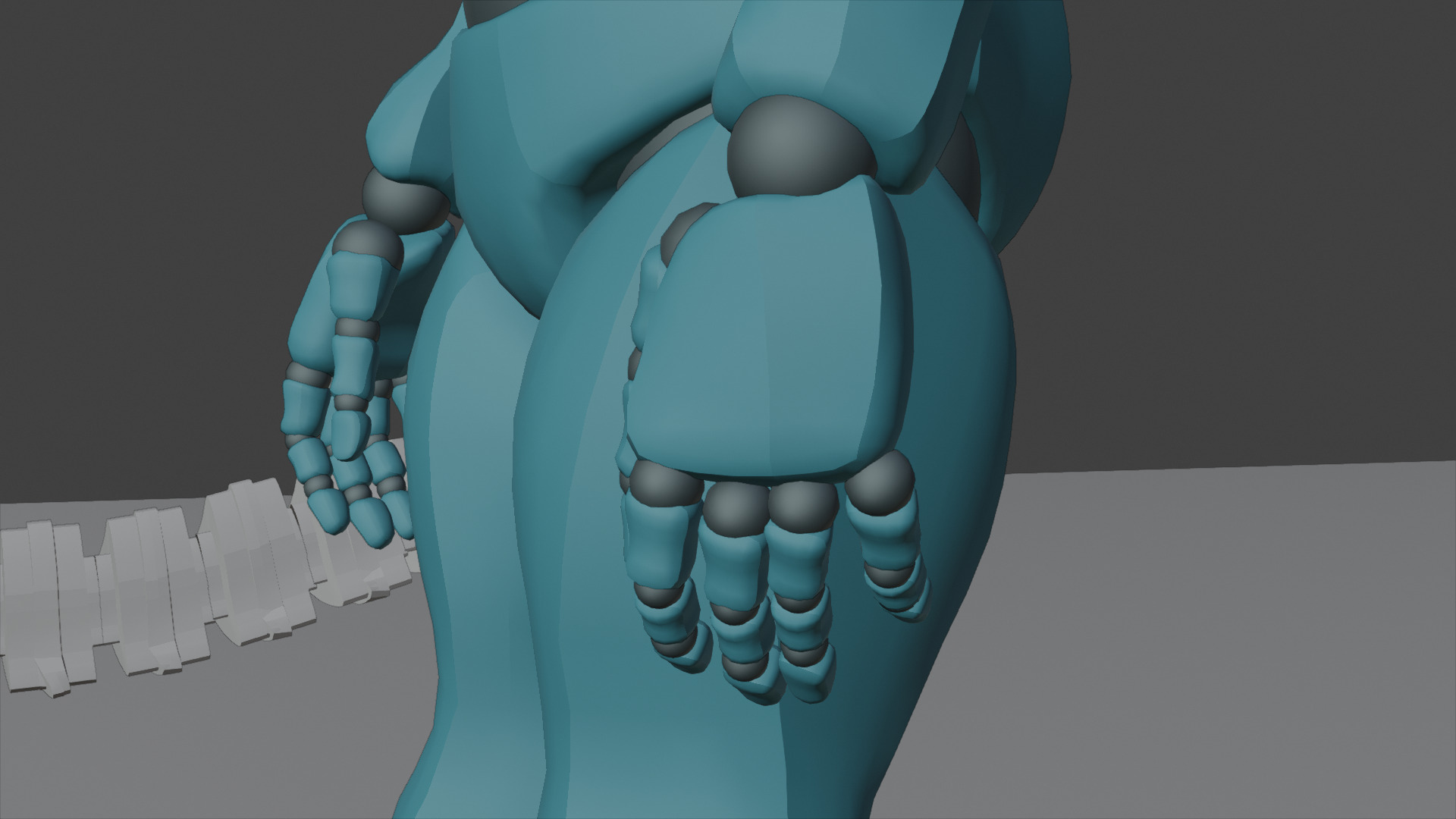 Robotic Arms Man  3D model_11