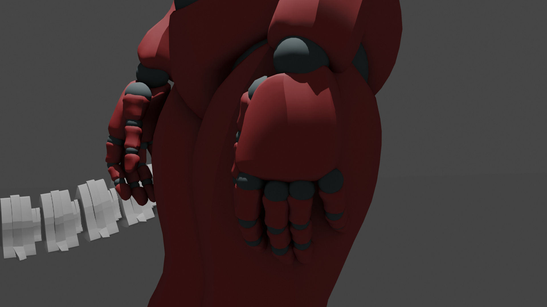 Robotic Arms Man  3D model_5