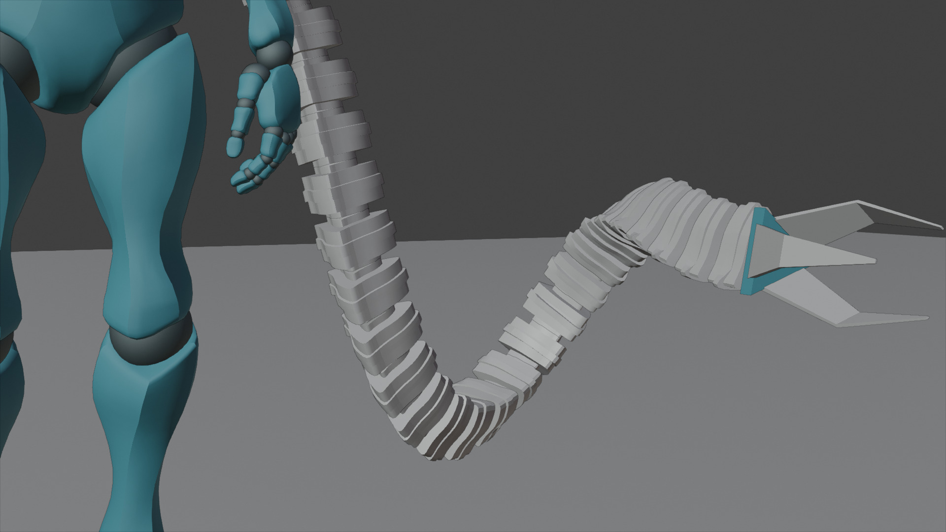 Robotic Arms Man  3D model_7