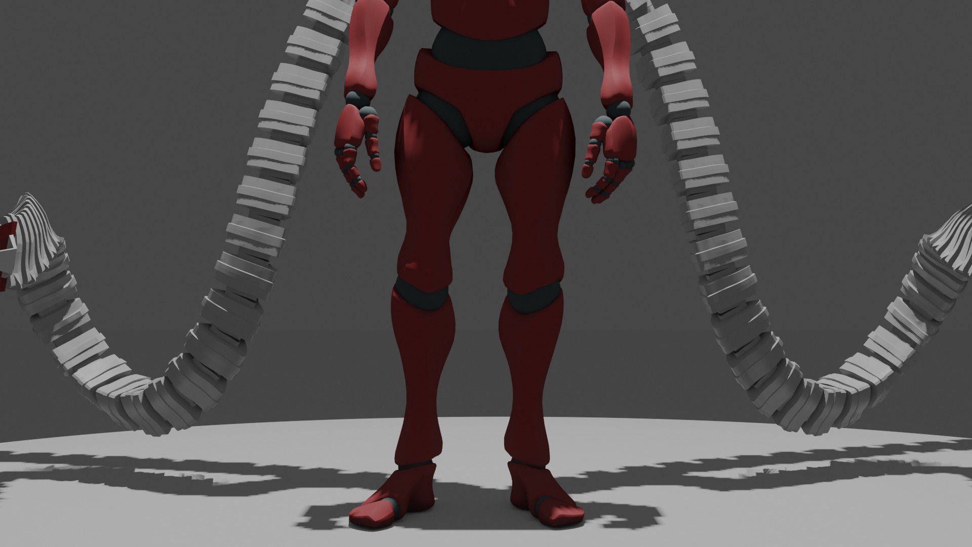 Robotic Arms Man  3D model_3