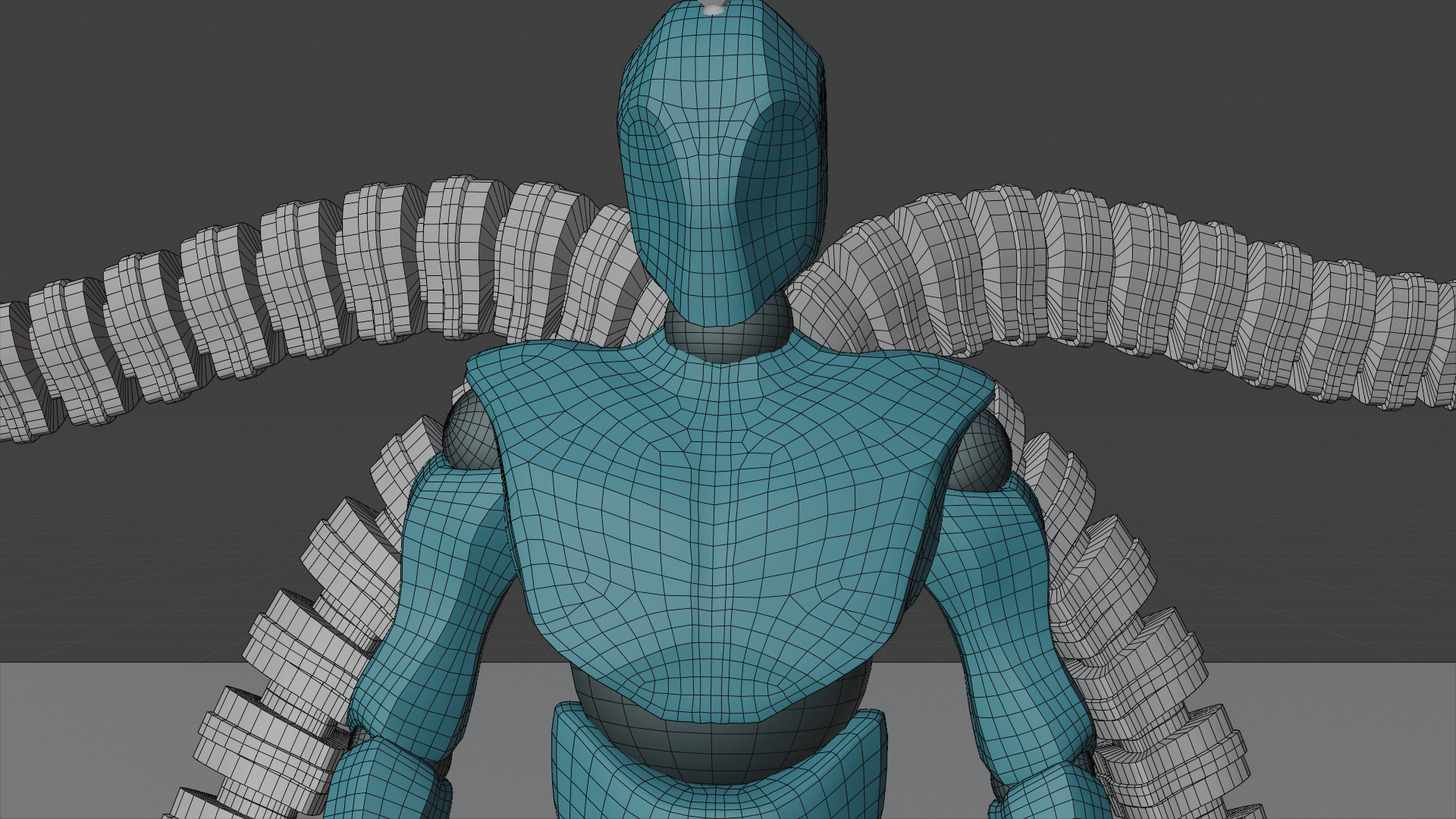Robotic Arms Man  3D model_14