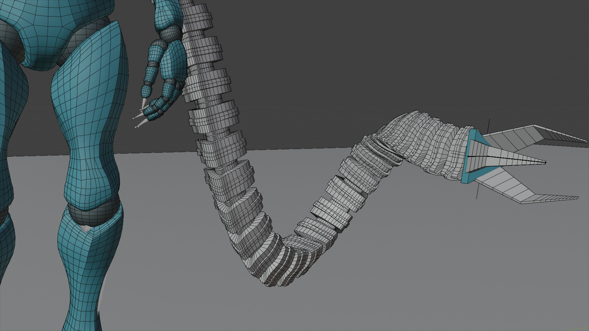 Robotic Arms Man  3D model_13