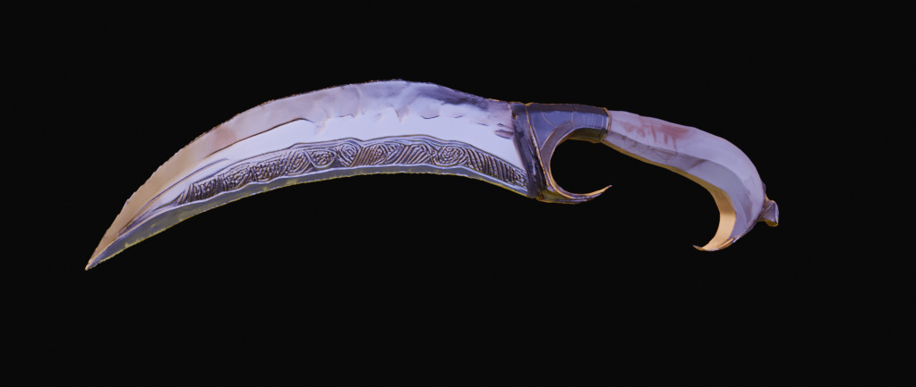 Fighting Knife Pack  Low-poly 3D model_17